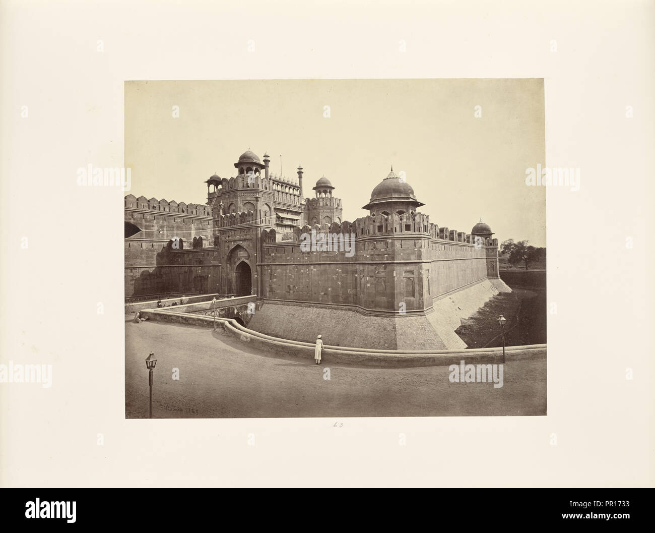 Delhi; der Palast, Lahore Tor; Samuel Bourne, Englisch, 1834-1912, Delhi, Indien; über 1866; Eiklar silber Drucken Stockfoto