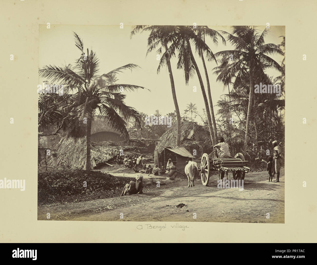 Kalkutta; rustikale Szenen und ländlichen Lebens in Bengalen; Samuel Bourne, Englisch, 1834-1912, Kalkutta, Bengalen, Indien, Asien; 1867-1868 Stockfoto