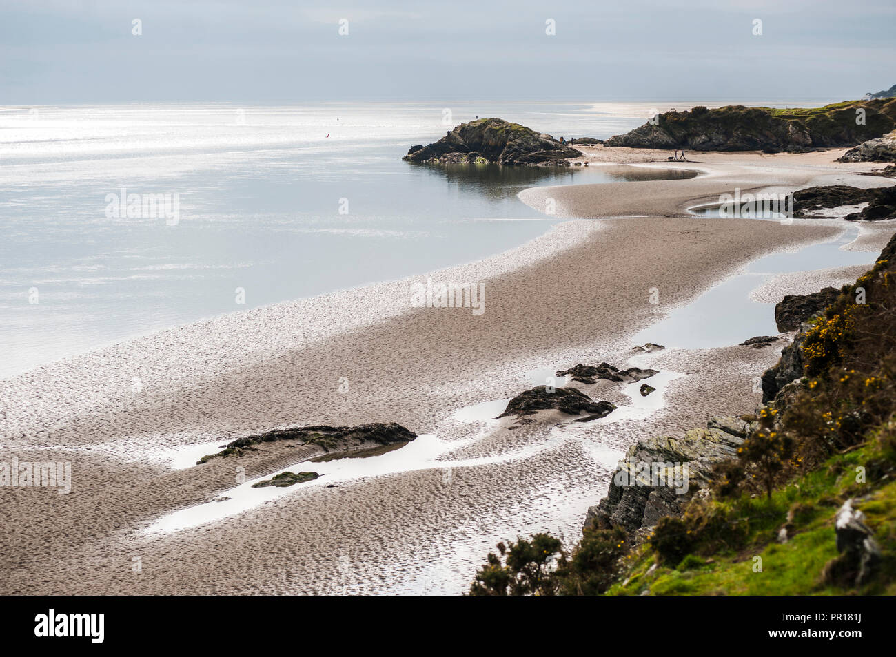 Borth Y gest. Strand, Snowdonia National Park, Gwynedd, Wales, Wales, Vereinigtes Königreich, Europa Stockfoto