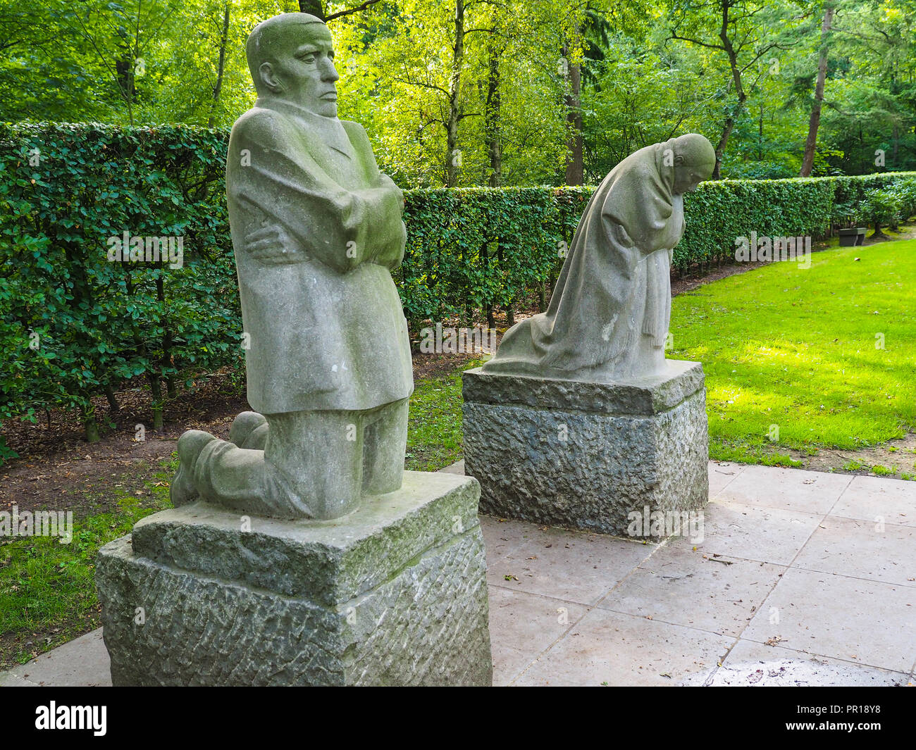 Vladslo Deutscher Friedhof im Ersten Weltkrieg bei Ypern in Belgien Stockfoto