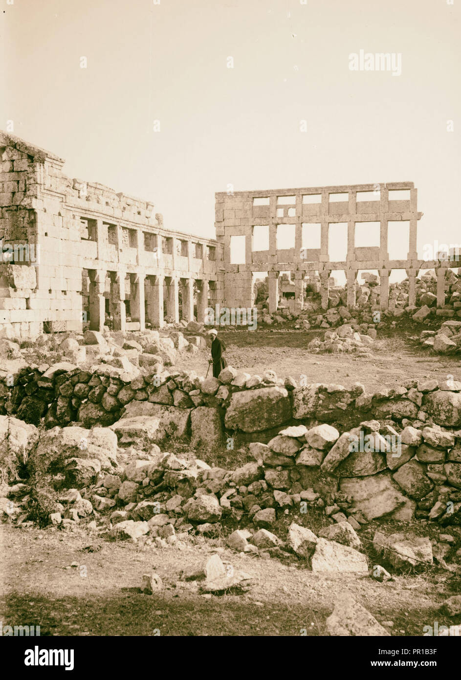 Kalat Siman. Die Reste der alten Kloster. 1900, Syrien Stockfoto