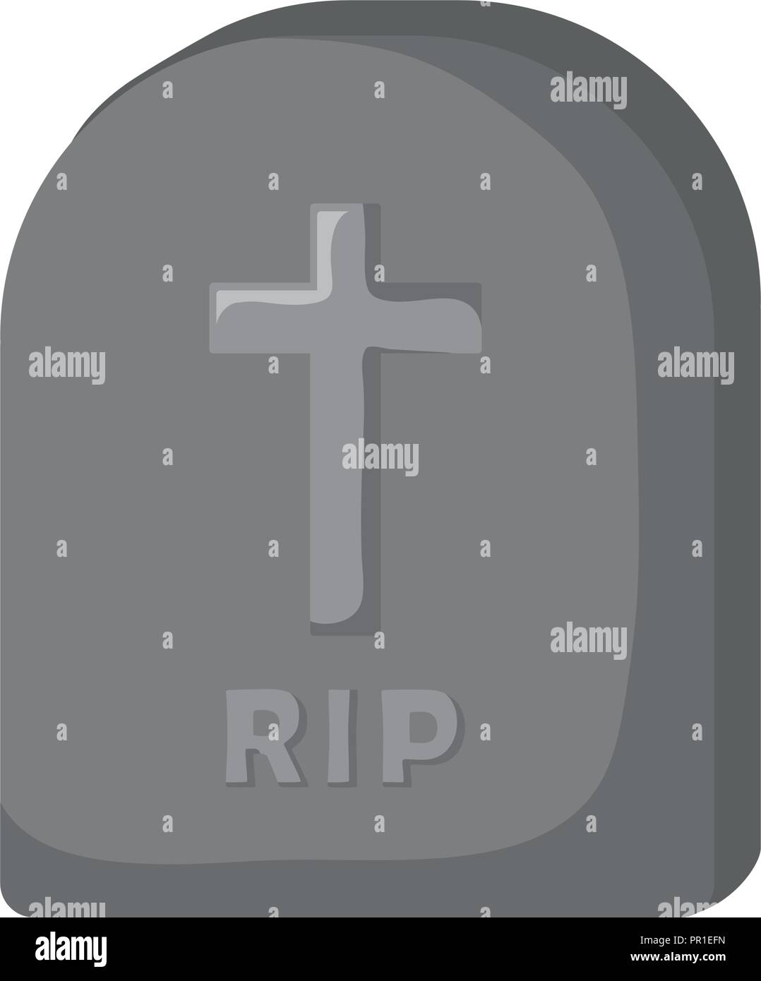 Tombstone Symbol auf weißem Hintergrund, Vector Illustration Stock Vektor