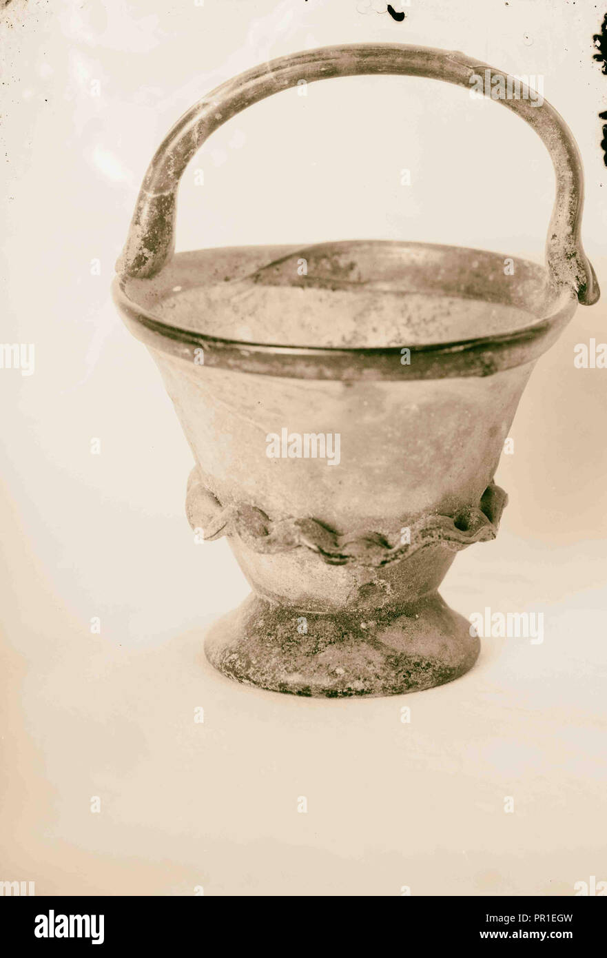 Antike römische Glas. 1898 Stockfoto