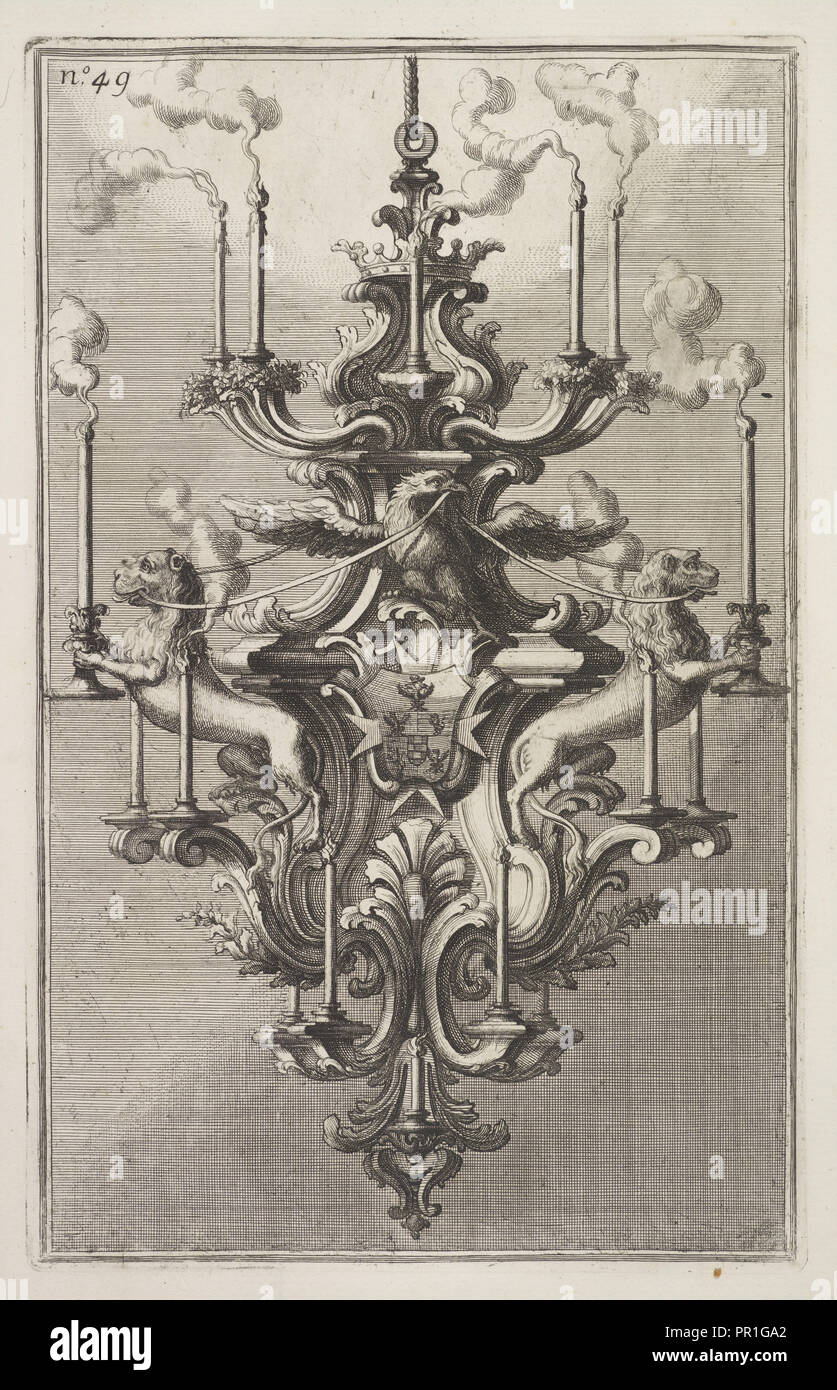 Disegni diversi Inventati e delineati da Giovanni Giardini da Forlí, Argentiere del Palazzo Apostolicou Stockfoto