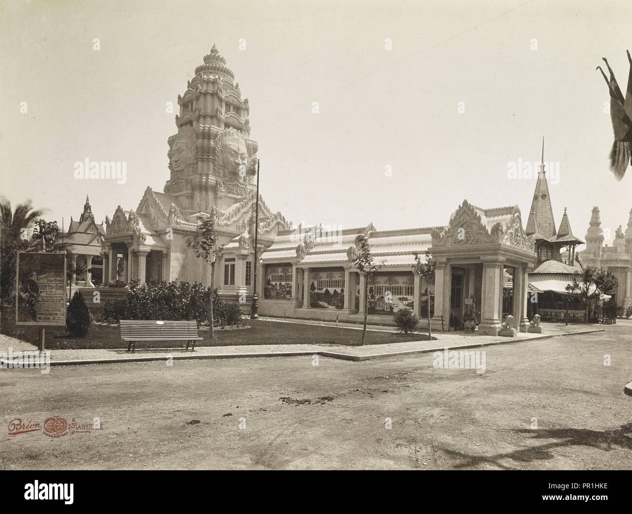Indo-Chine, Indochina, Tempel der Khmer im Souterrain, Album, commémoratif Chevojon, Paul-Joseph-Albert, 1865-1925, Ca. 1900 Stockfoto