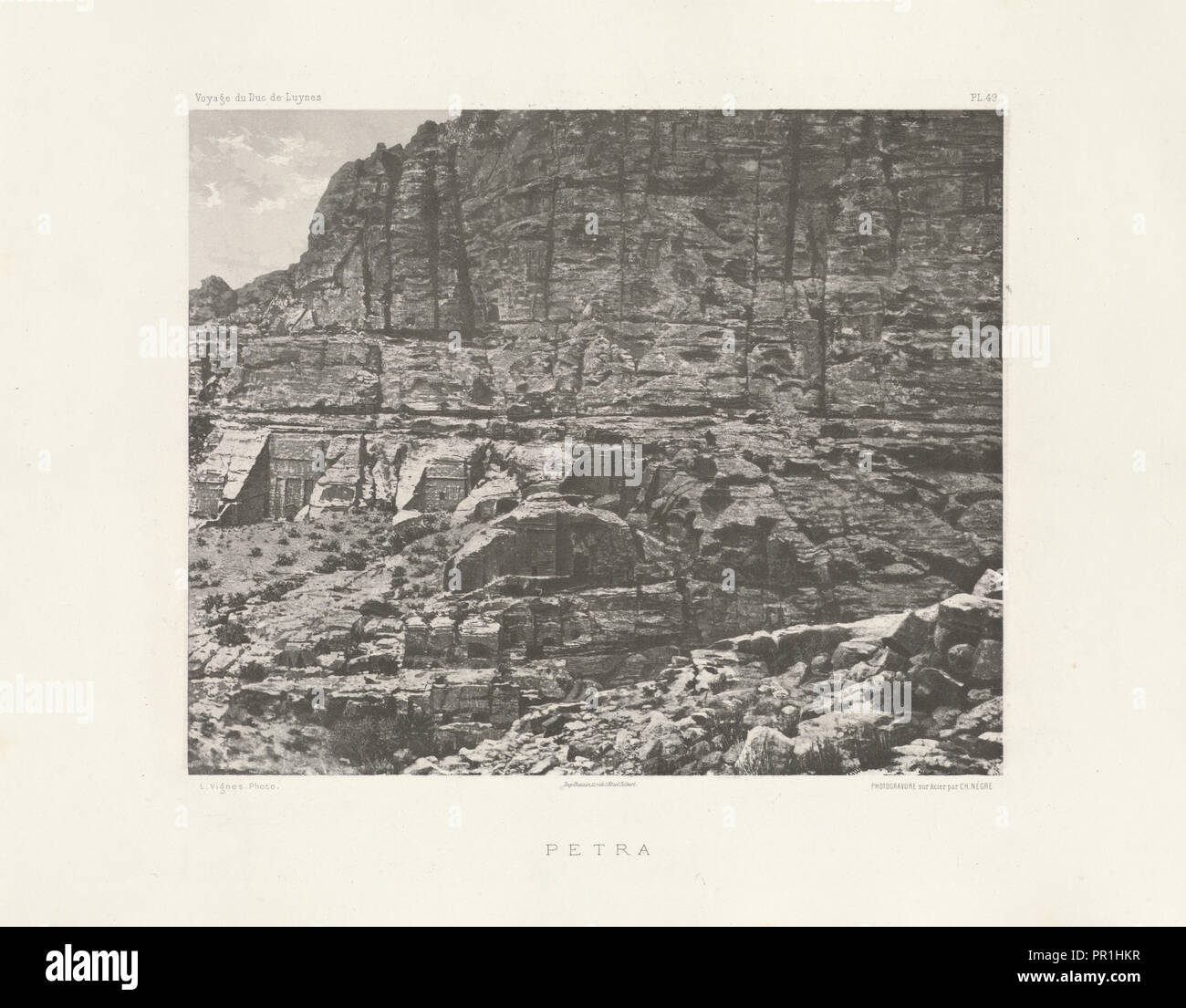 Petra, Voyage d'Exploration à la mer Morte, à-Petra, et sur la Rive Gauche du Jourdain, Albert, Honoré Paul Joseph d', duc de Stockfoto