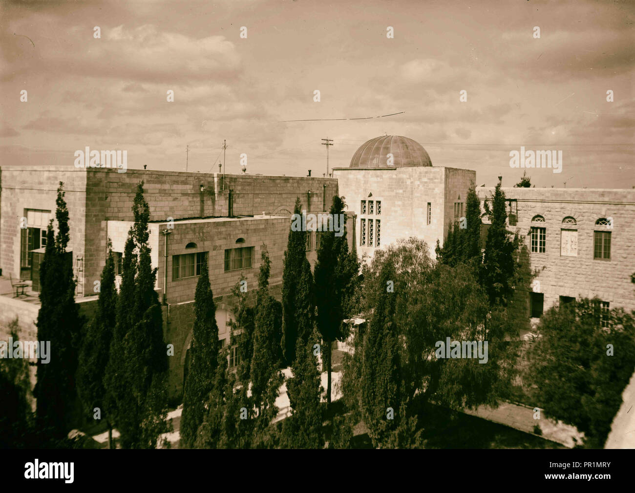 Olivet, Scopus, und Gethsemane. Mount Scopus, der Hebräischen Universität, Jerusalem, Israel 1898 Stockfoto