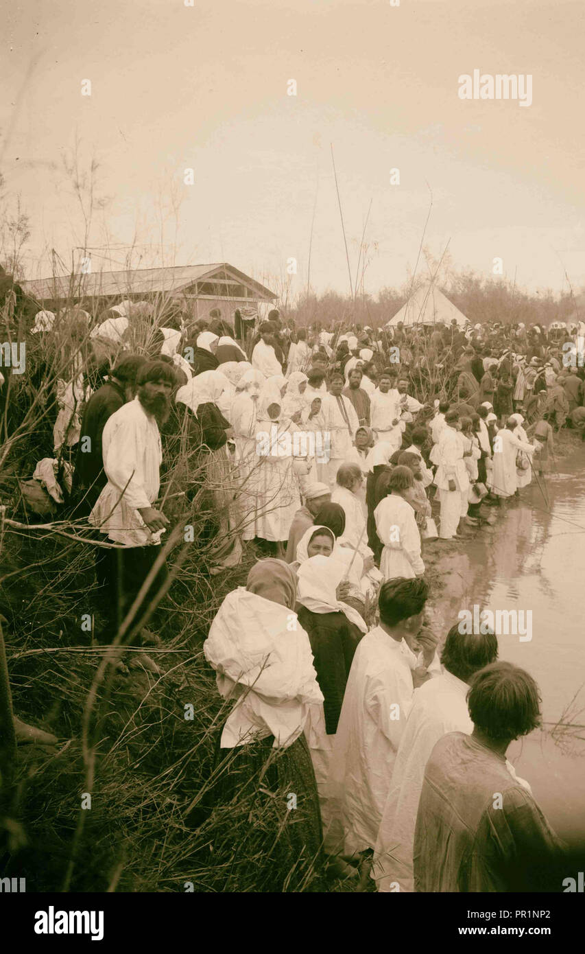 Epiphanie, Jordan R. [d. h., Fluss]. 1898 Stockfoto