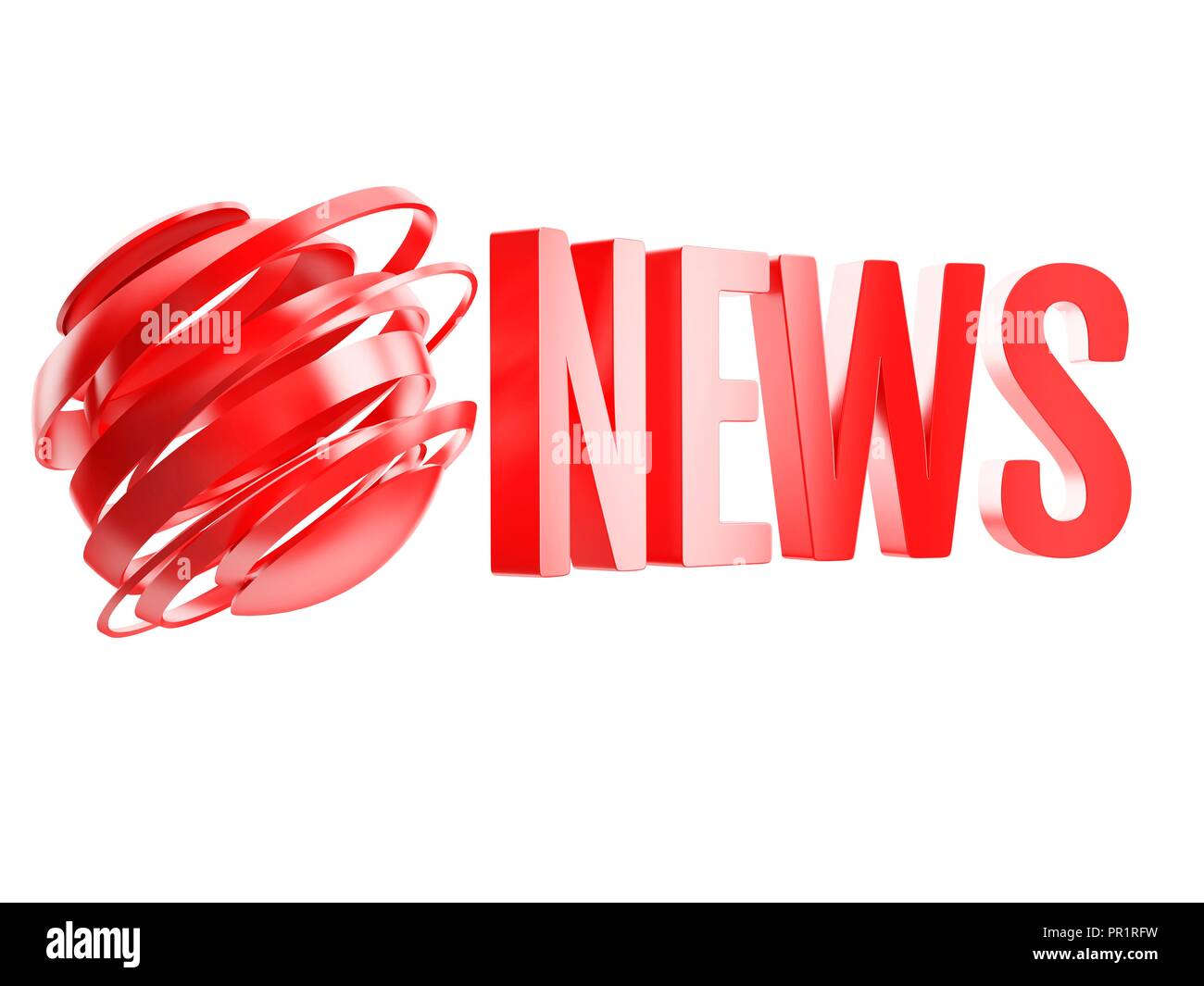 News logo, Illustration. Stockfoto