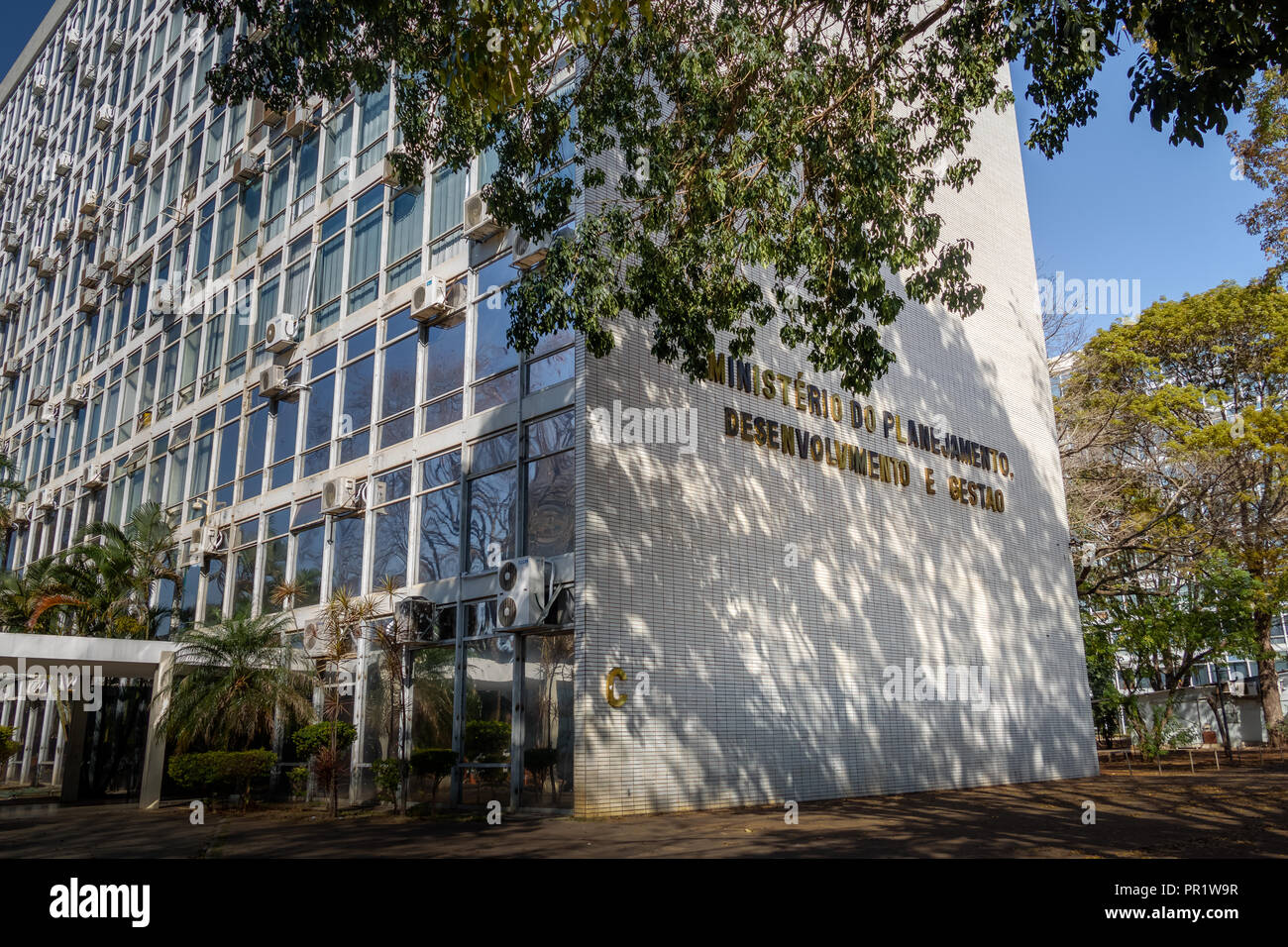 Ministerium für Planung, Entwicklung und Management Gebäude - Brasilia, Distrito Federal, Brasilien Stockfoto
