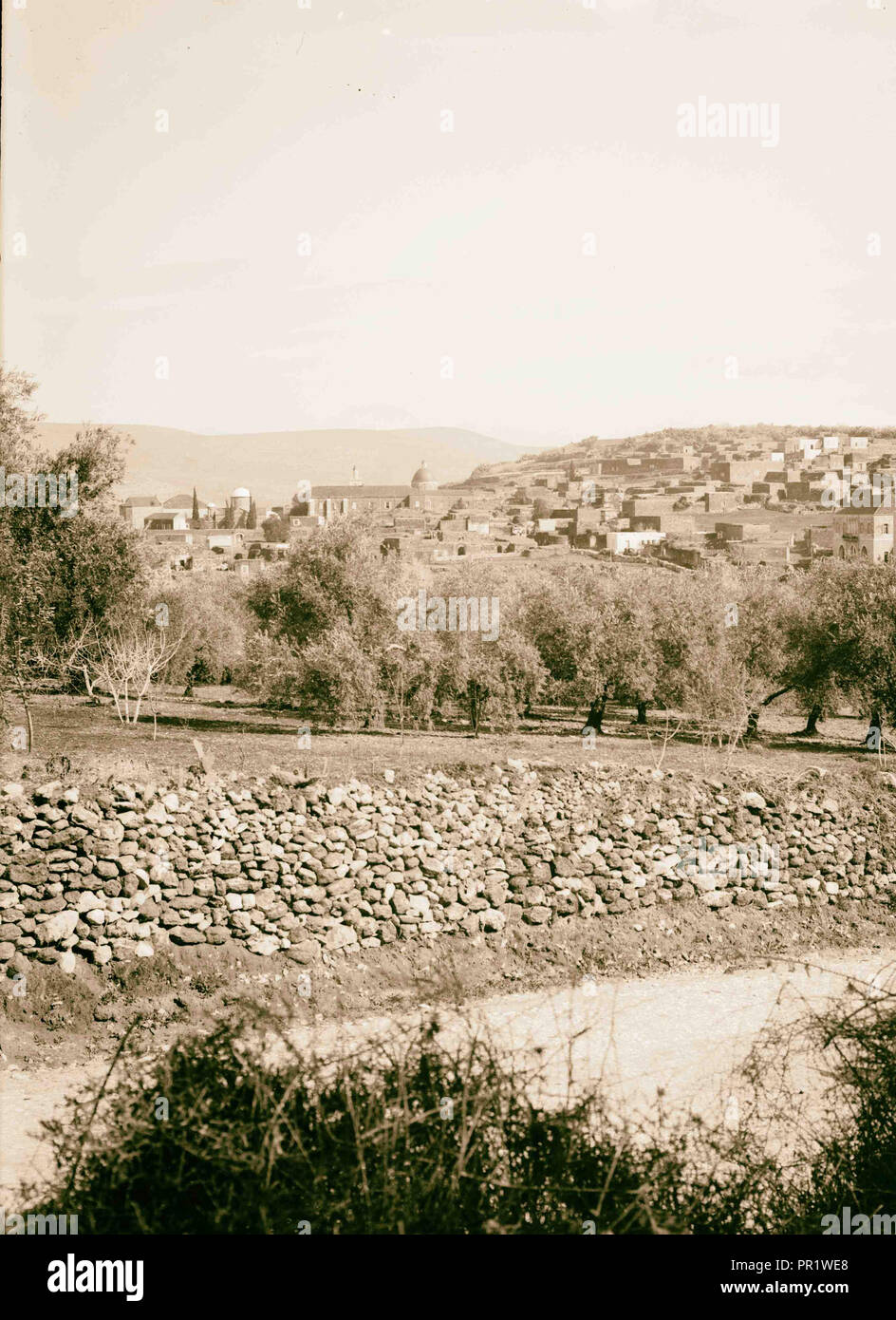 Cana. 1898, Israel, Kafr Kannā Stockfoto