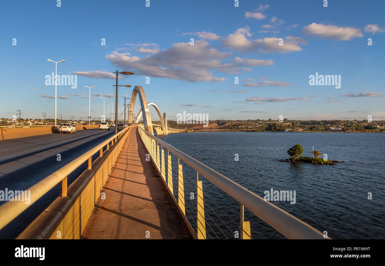 JK Brücke - Brasilia, Distrito Federal, Brasilien Stockfoto