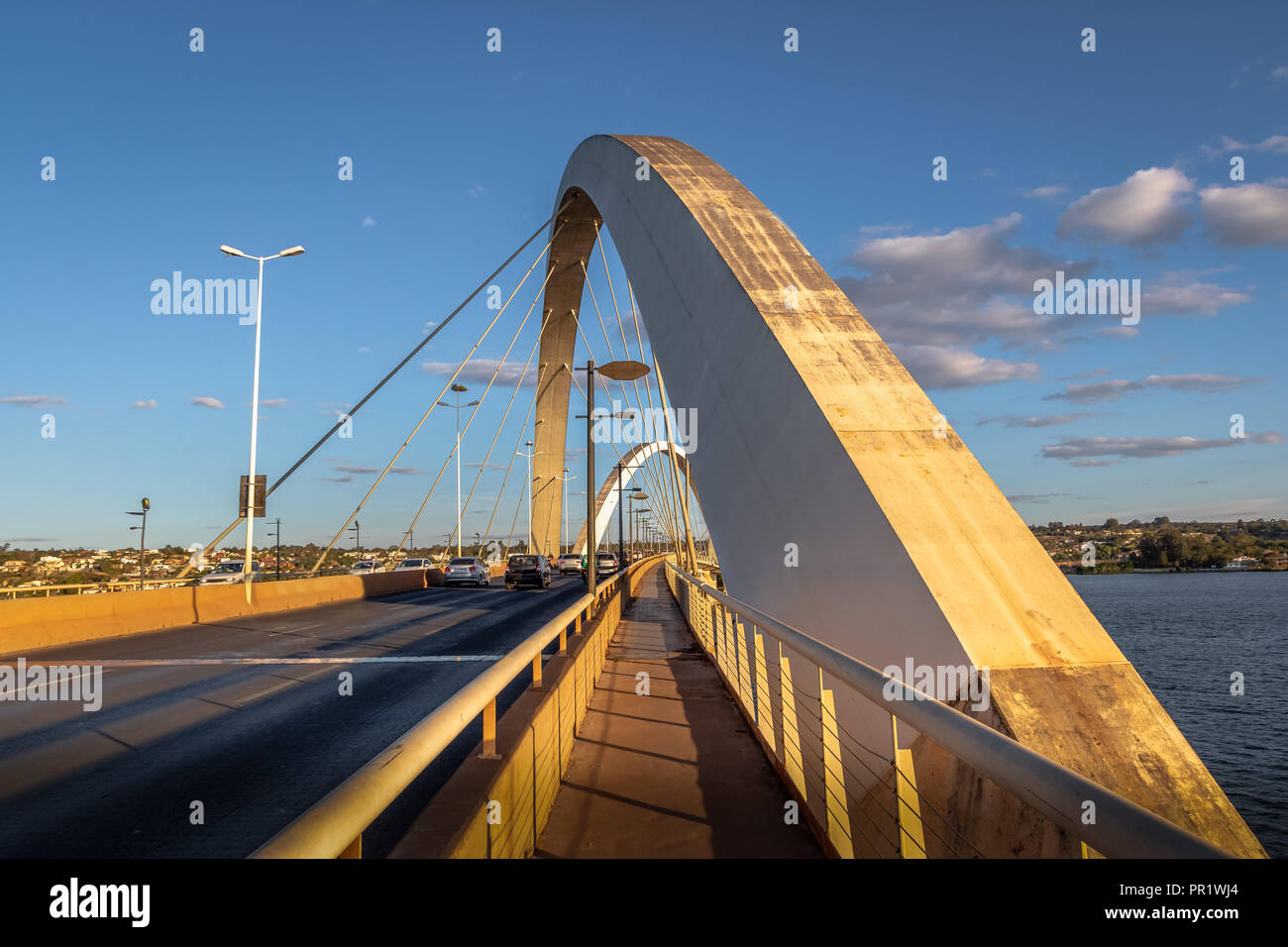 JK Brücke - Brasilia, Distrito Federal, Brasilien Stockfoto