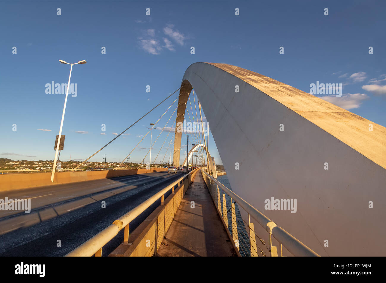 JK Brücke - Brasilia, Distrito Federal, Brasilien Stockfoto