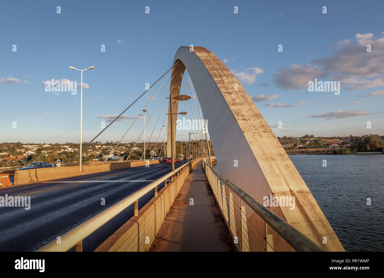 JK Brücke - Brasilia, Distrito Federal, Brasilien Stockfoto