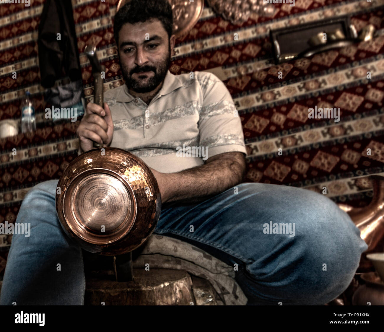 Gaziantep Bakırcılar Basar Stockfoto