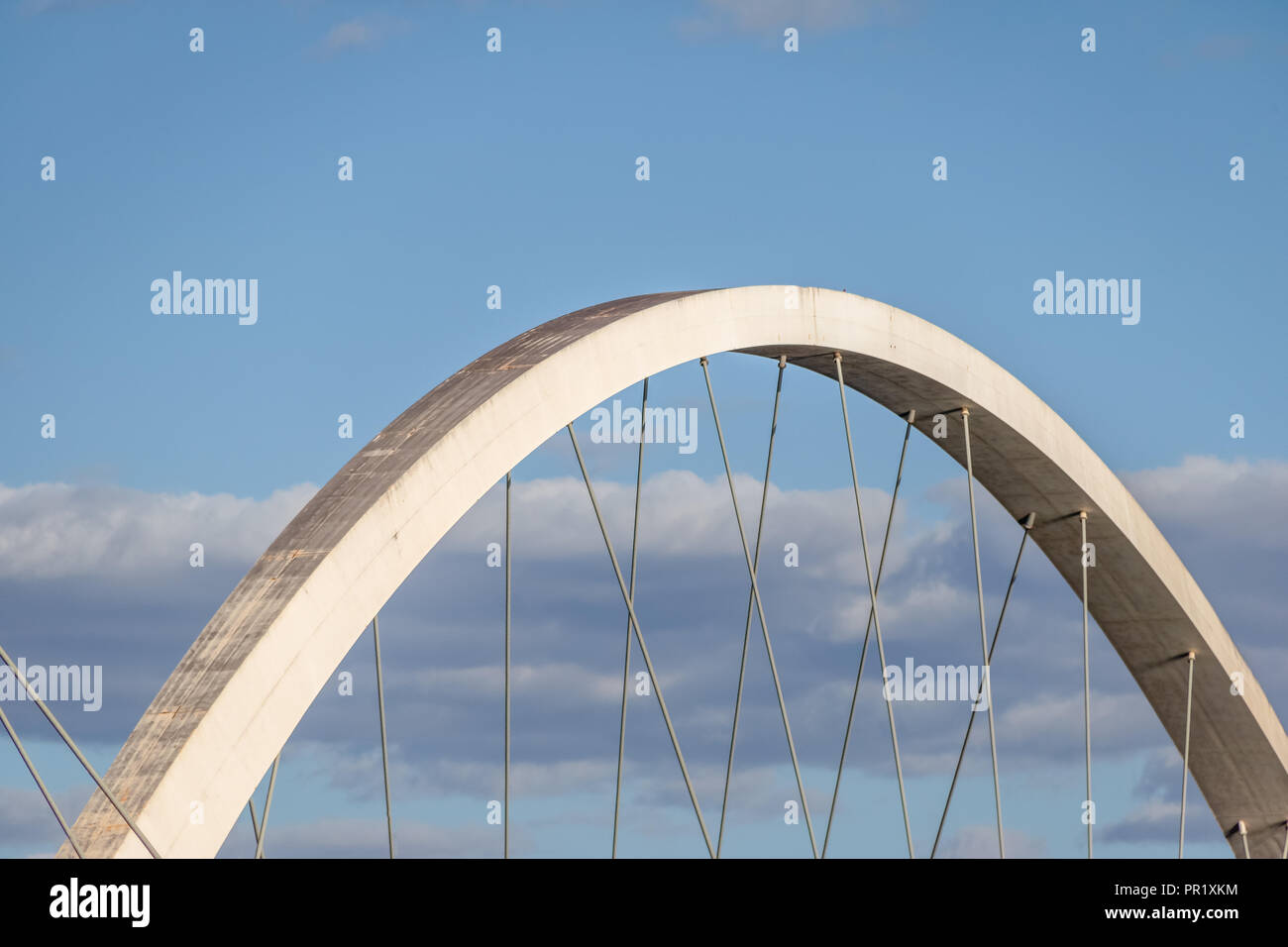 JK Brücke Detail - Brasilia, Distrito Federal, Brasilien Stockfoto