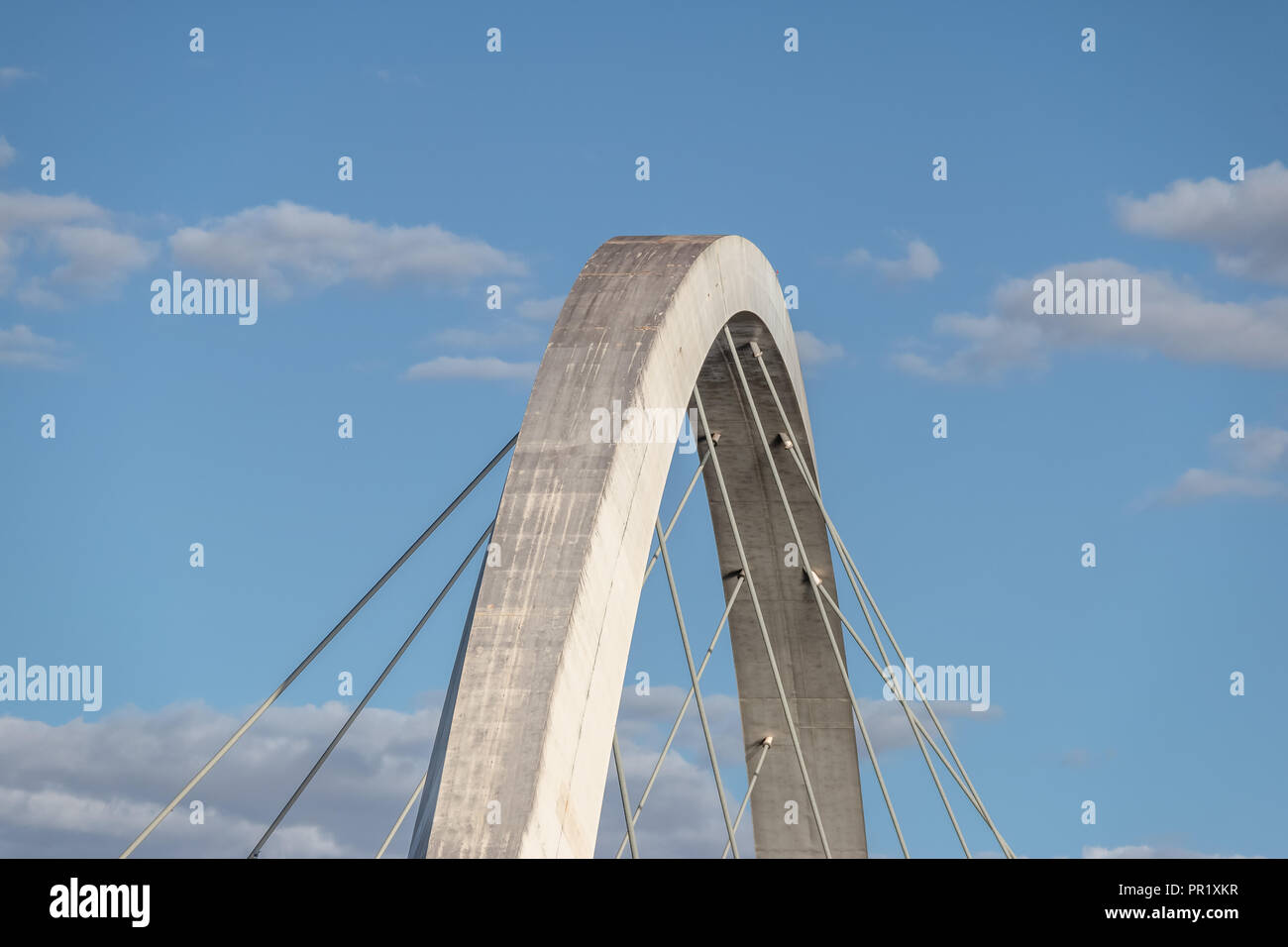 JK Brücke Detail - Brasilia, Distrito Federal, Brasilien Stockfoto