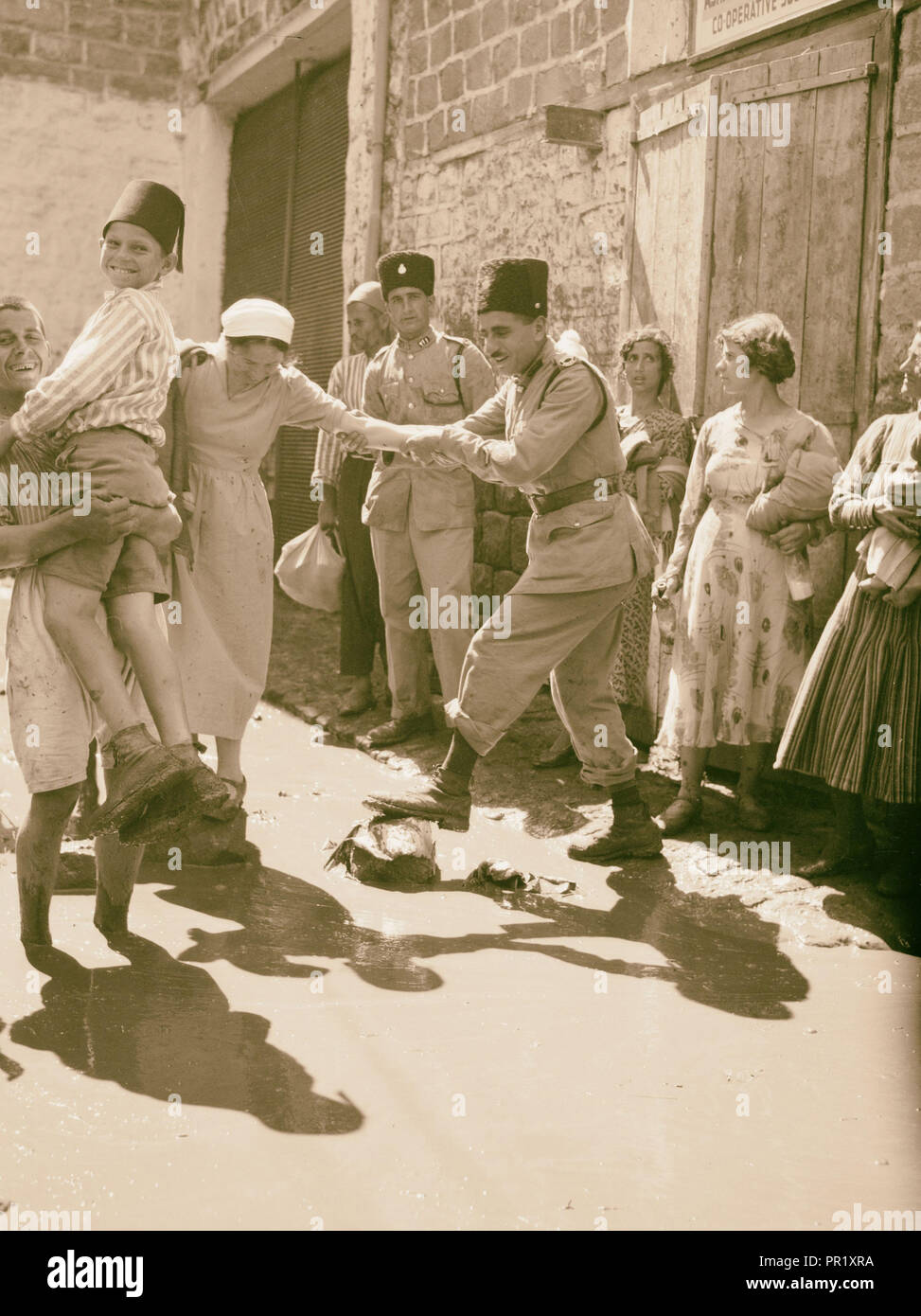 Flut - Kriegsschäden 1925, Naher Osten Stockfoto