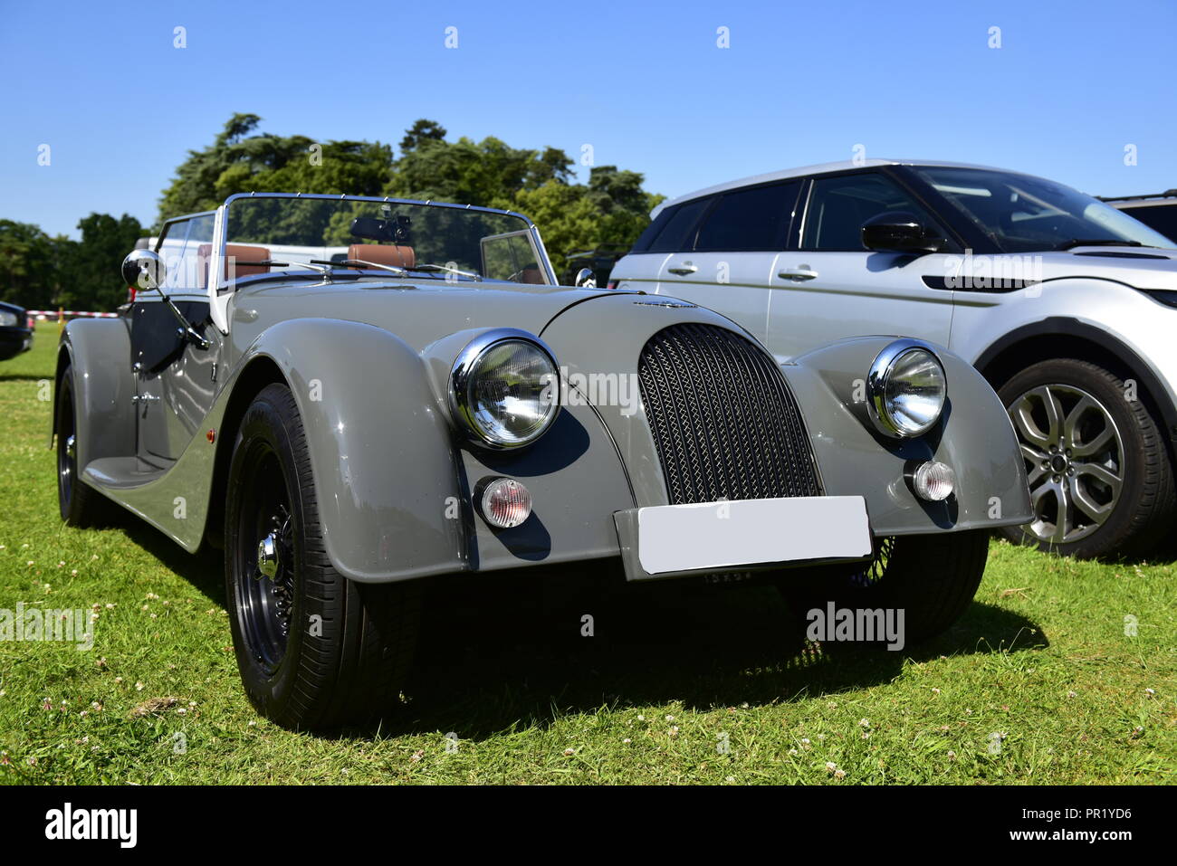 Retro Car Show Ausstellung in St'Edmunds in Großbritannien Stockfoto