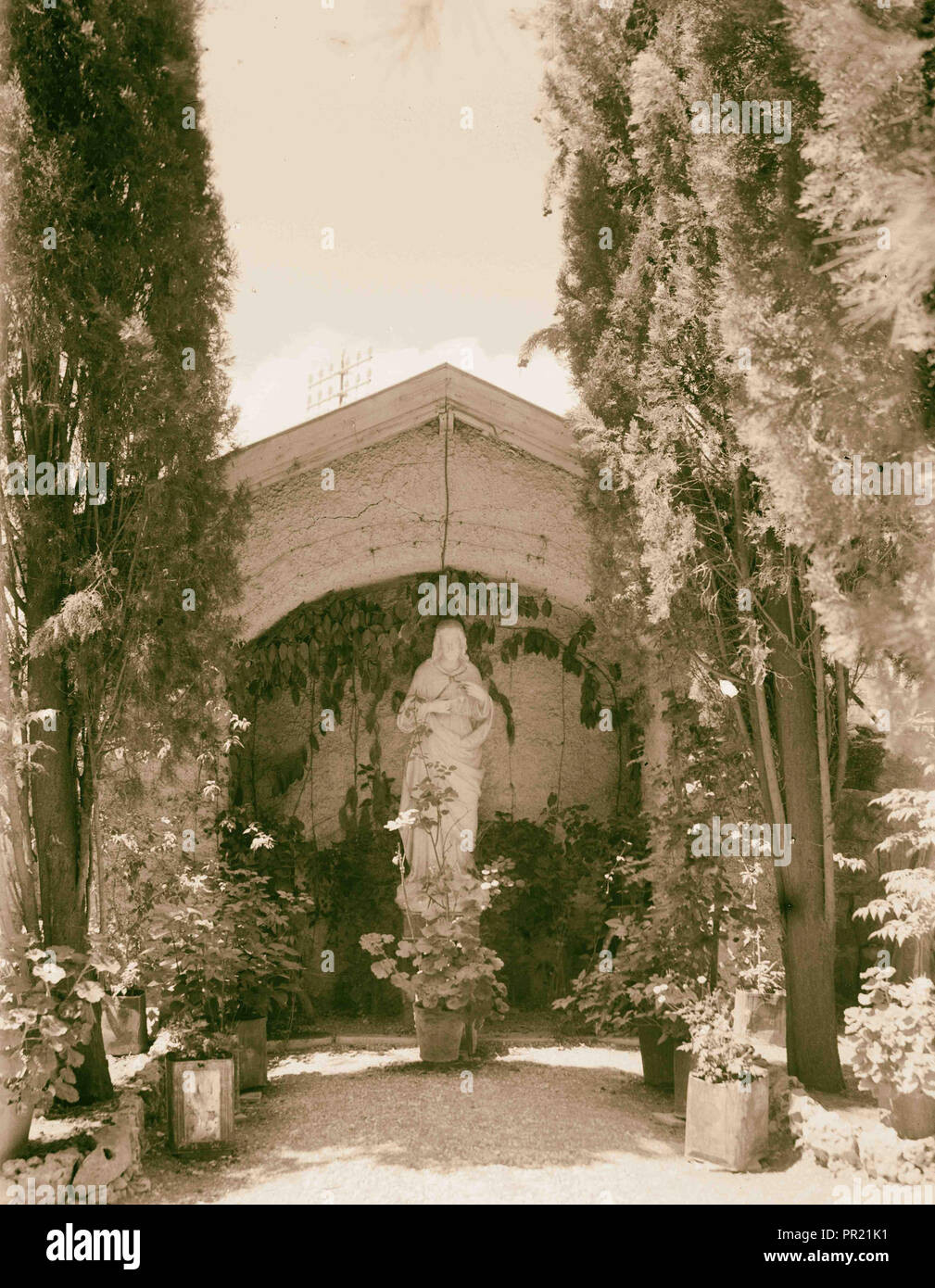 Schrein in Deutsche Hospiz Garten, Jerusalem, eine ähnliche Schrein. 1940, Jerusalem, Israel Stockfoto