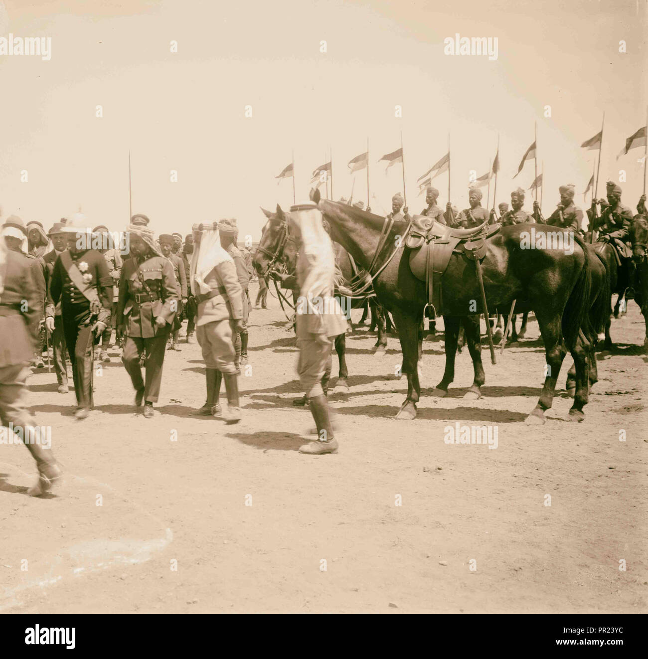 H.S. [D. h., Herbert Samuel] in Amman. 1921, Jordanien, Amman Stockfoto