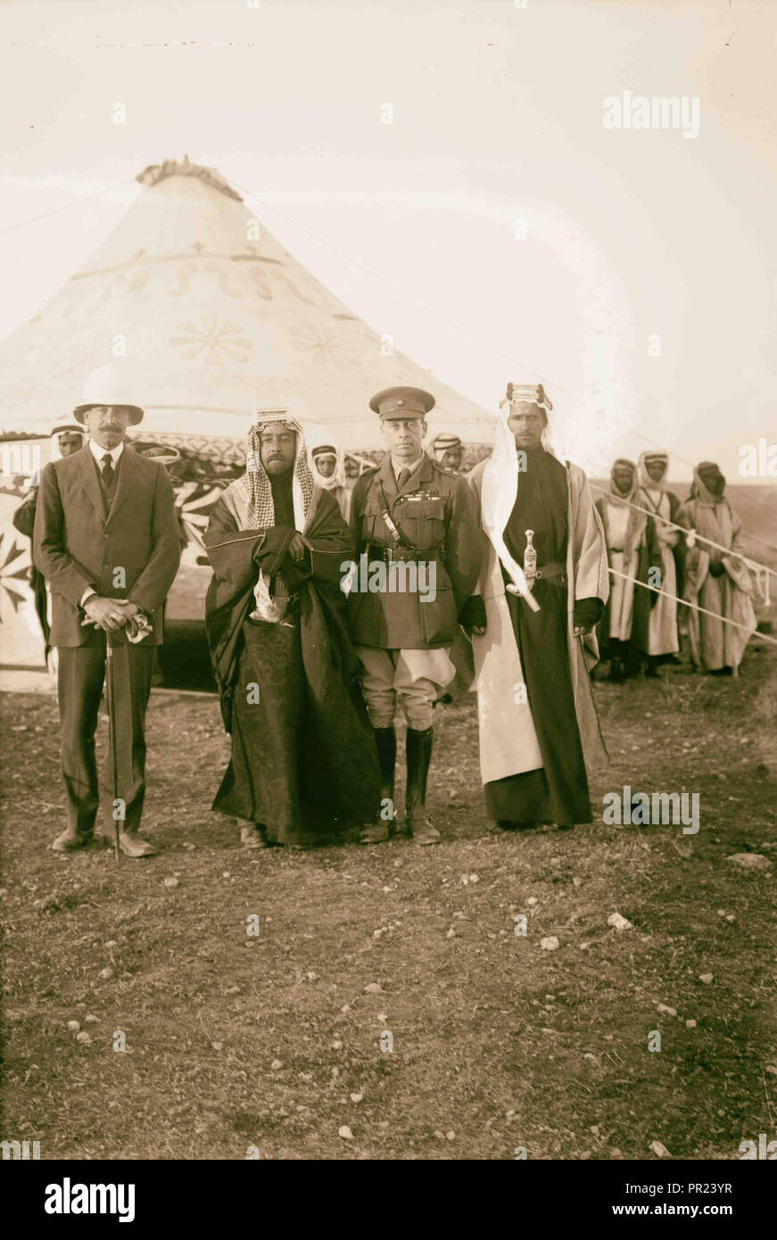H.S. [D. h., Herbert Samuel] in Amman. 1921, Jordanien, Amman Stockfoto