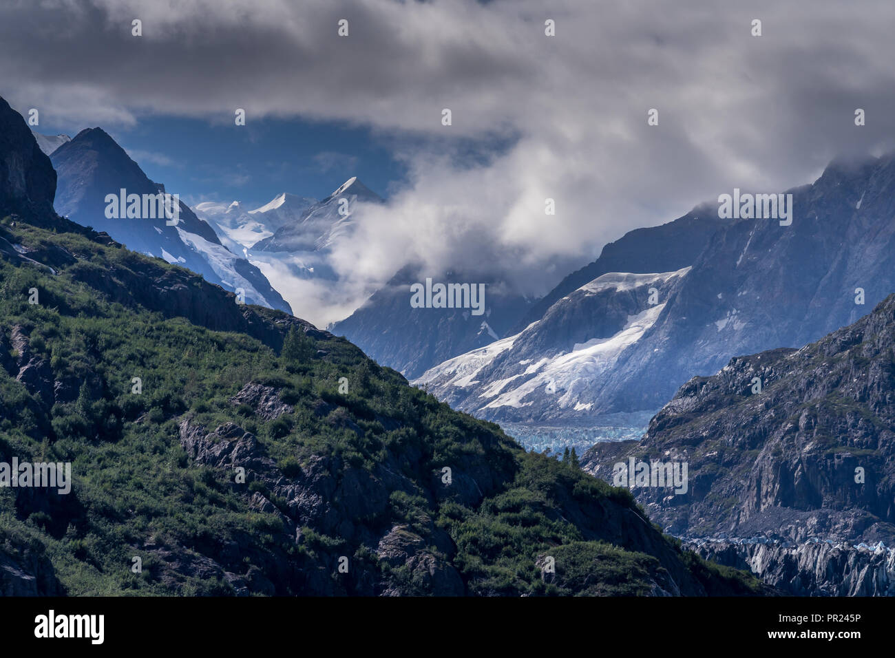 Die schöne Landschaft der Glacier Bay in Alaska Stockfoto
