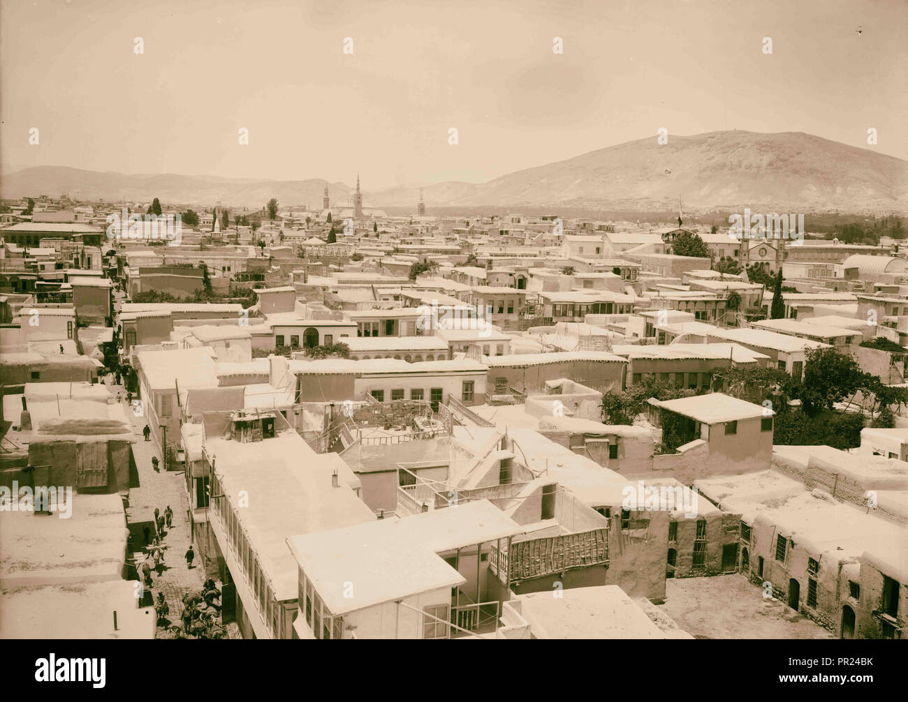 Damaskus (Esh-Sham). Damaskus und die Anti Libanon American Colony, Jerusalem. 1898, Syrien, Damaskus Stockfoto