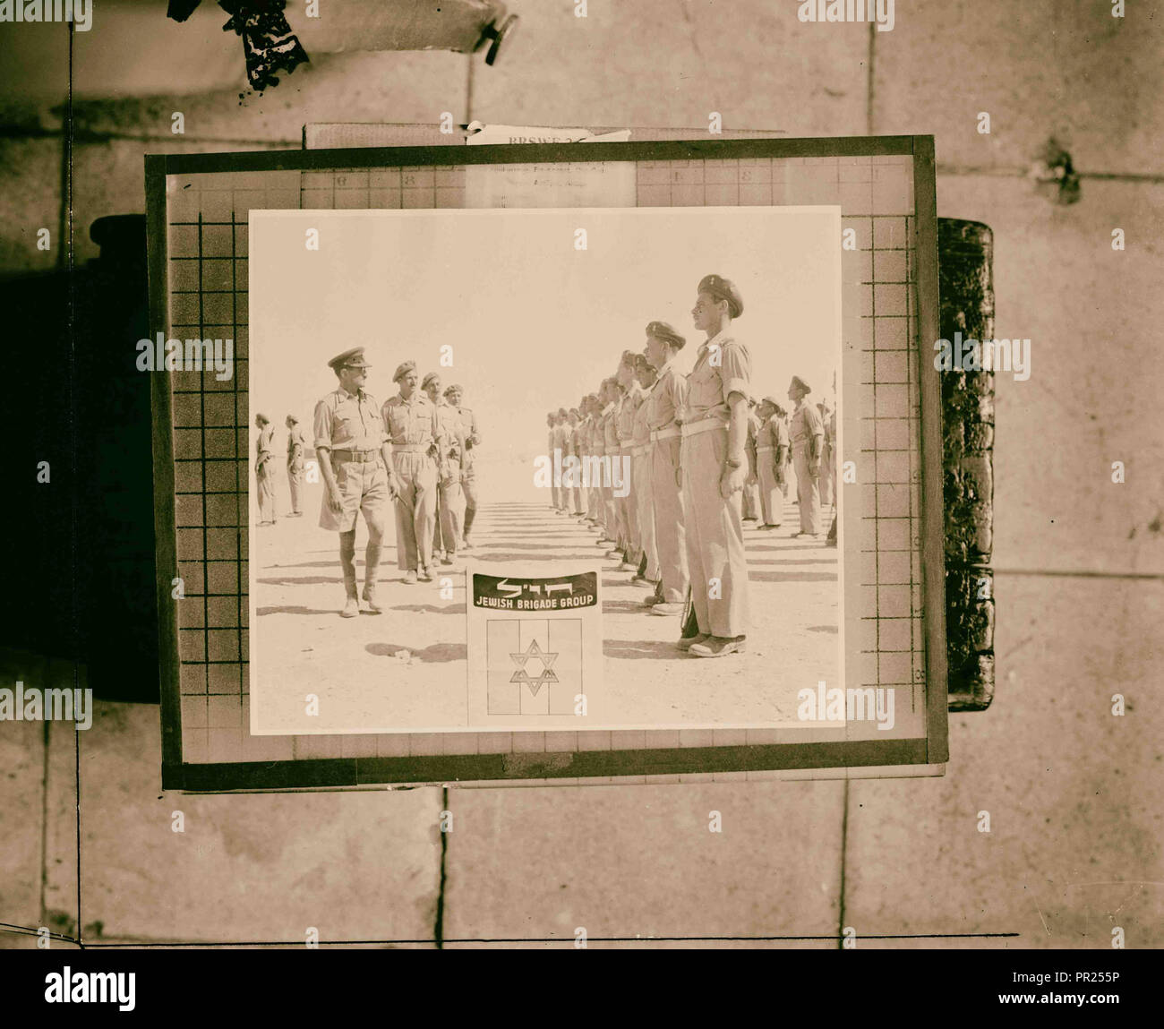 Jüdischen Brigade Rekrutierung 1944, Naher Osten, Israel Stockfoto