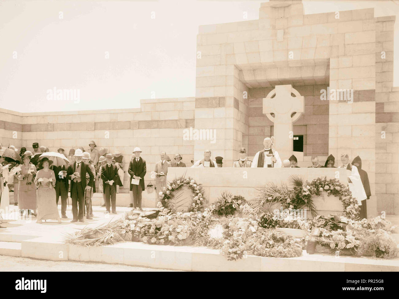 Erfassen & Besetzung Palästinas. Outdoor Begräbnis Monument' ihre Namen für immer leben. 1917 Stockfoto