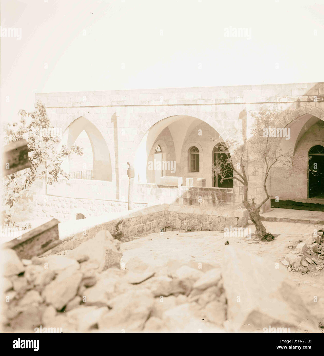 Teil des Britischen anwendungsweg Krankenhaus 1918 bombardiert, Israel Stockfoto