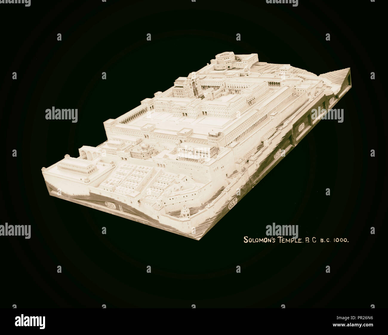 Salomos Tempel, v. Chr. 1000. 1898, im Nahen Osten, Israel und/oder Palästina Stockfoto