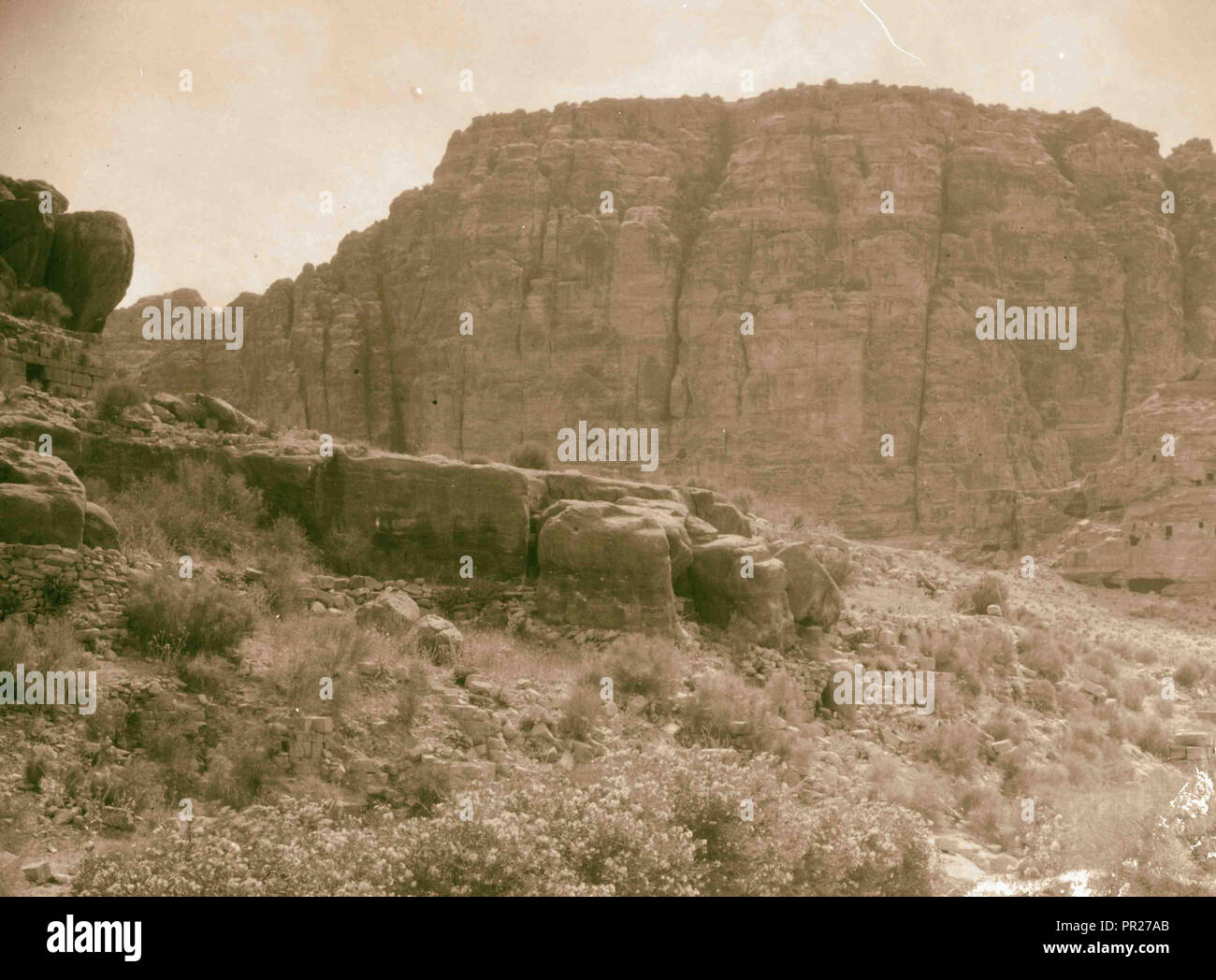 Petra, Umm el-biyara. 1898, Jordanien, Petra, ausgestorbene Stadt Stockfoto