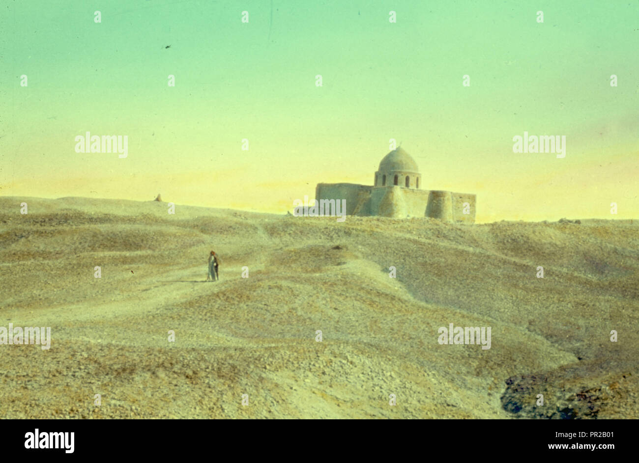 Irak (Babylonien). Birs Nimrud, Schrein zu Abraham. 1950, Irak, Borsippa Stockfoto