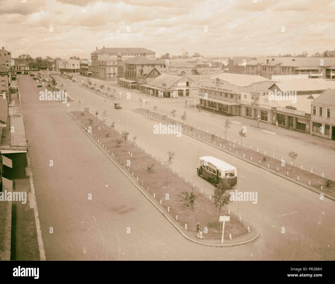 Kenia Kolonie. Nairobi. Die Sixth Avenue. Der Hauptverkehrsstraße. 1936, Kenia, Nairobi Stockfoto