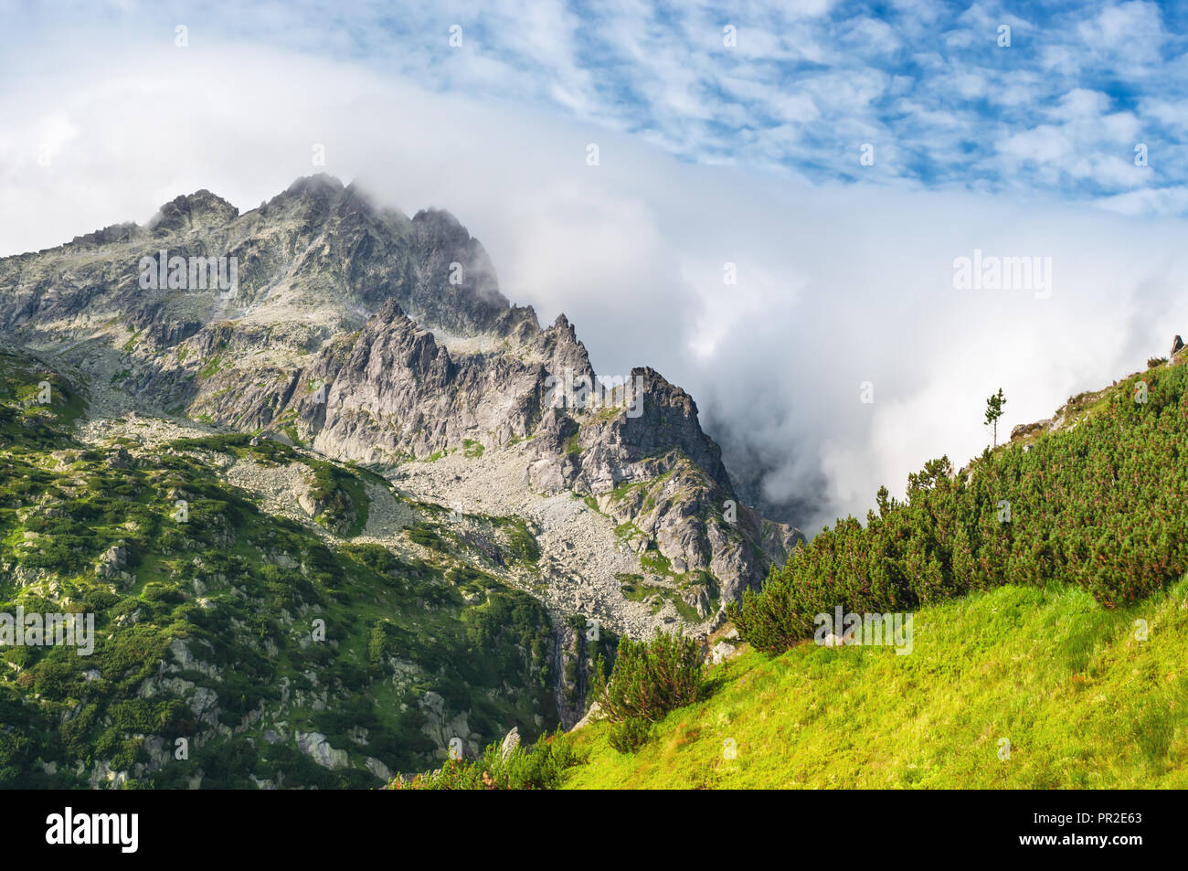Mountain High Tatras National Park Stockfoto