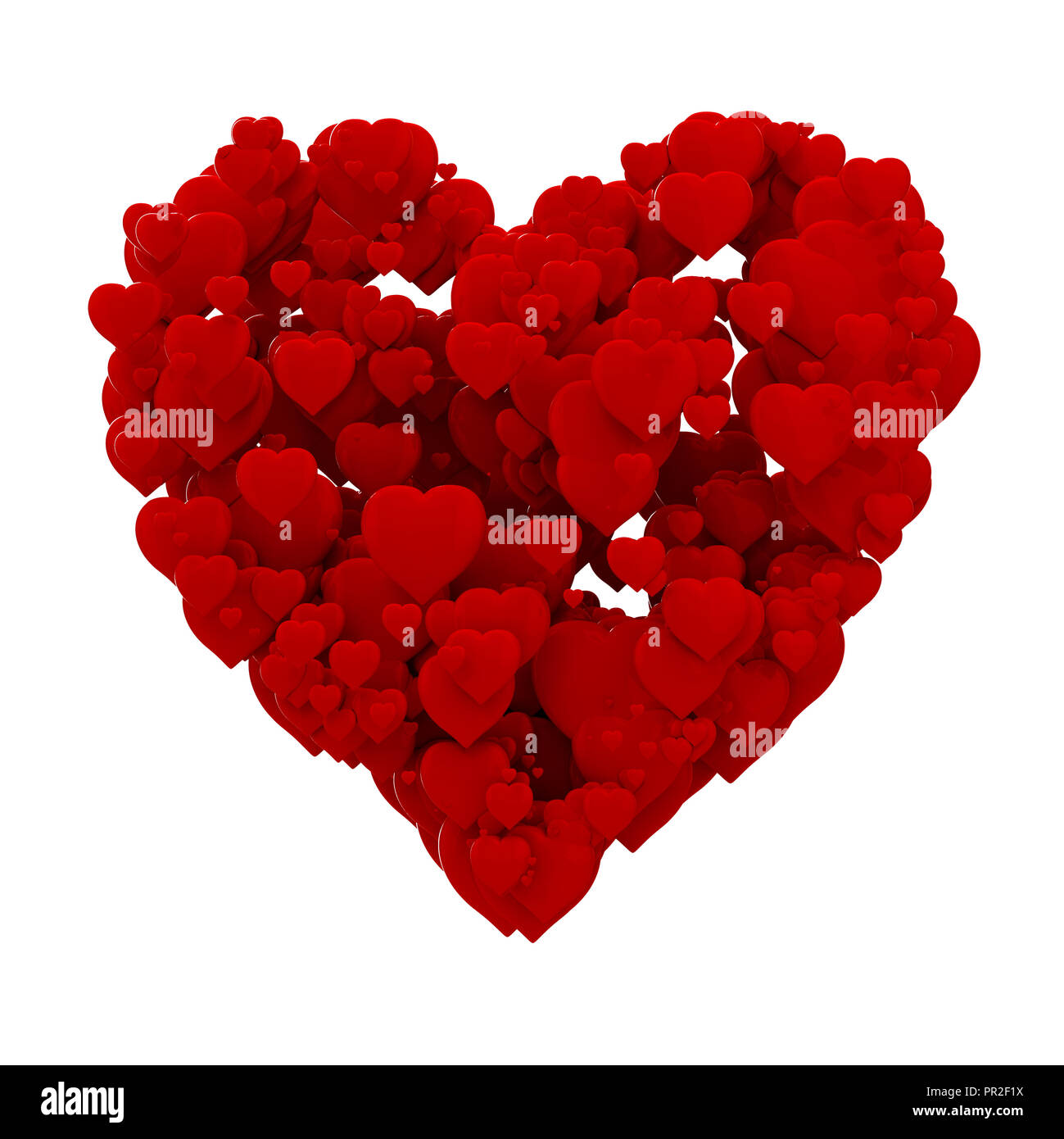 3d Herz Aus Herzen Hintergrund Stockfotografie Alamy