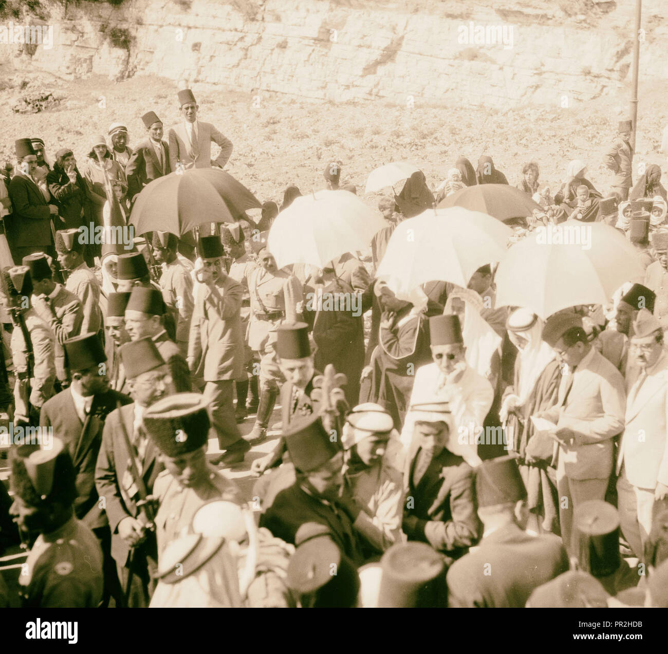 Beerdigung von König Hussein, Jerusalem. 1931, Israel Stockfoto
