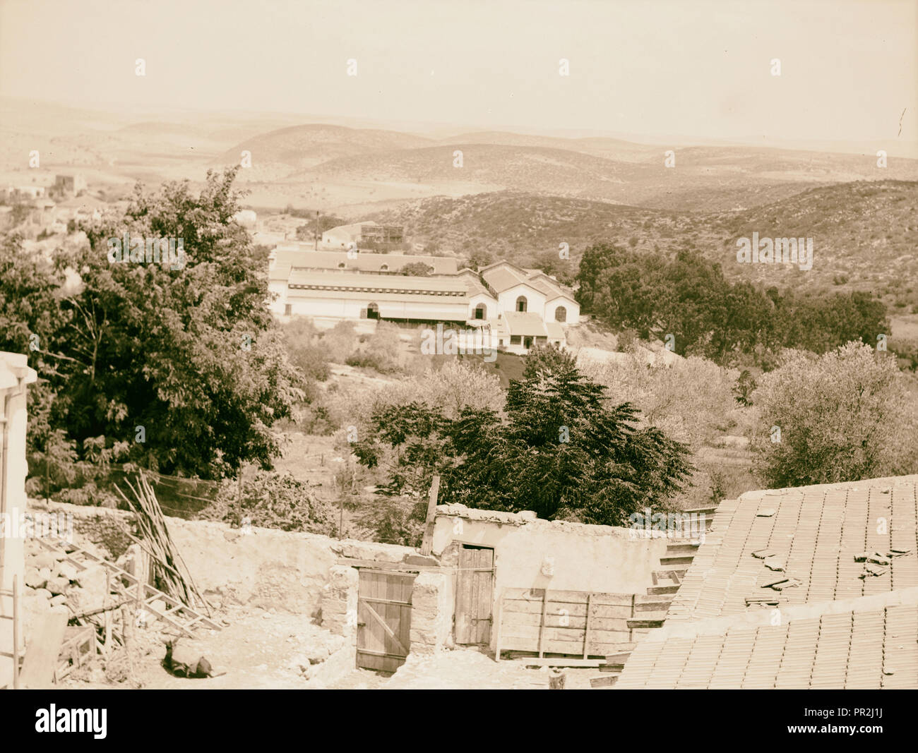 Zionistischen Kolonien auf Sharon. Yakob, Weinkeller. Zammarin. 1920, Israel Stockfoto