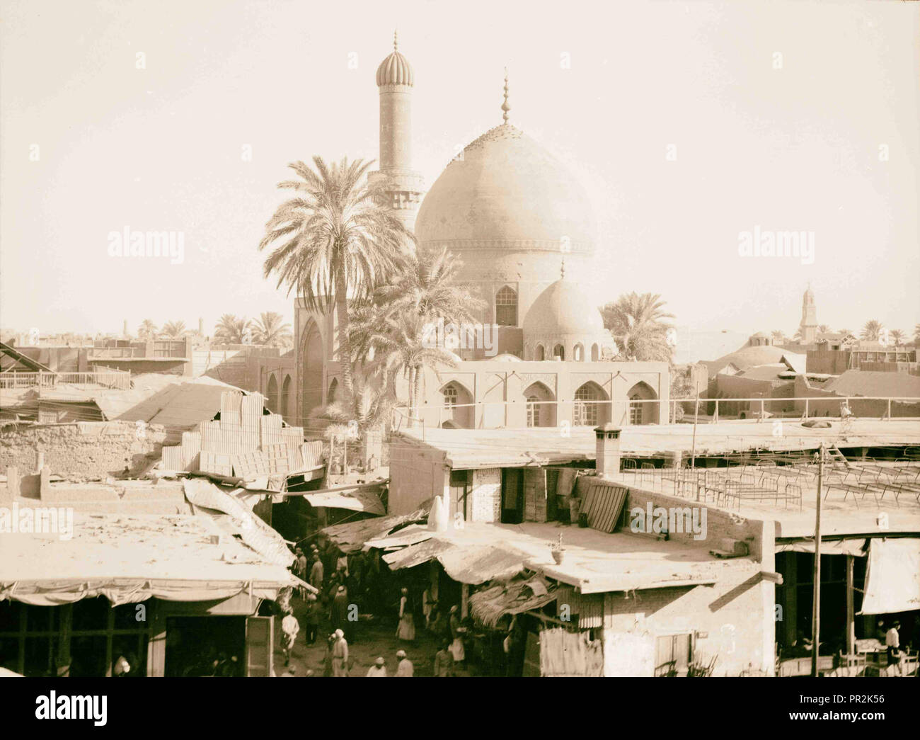 Irak. (Mesopotamien). Bagdad. Ansichten, Straßenszenen, und Typen. Die midan Moschee. 1932, Irak, Bagdad Stockfoto