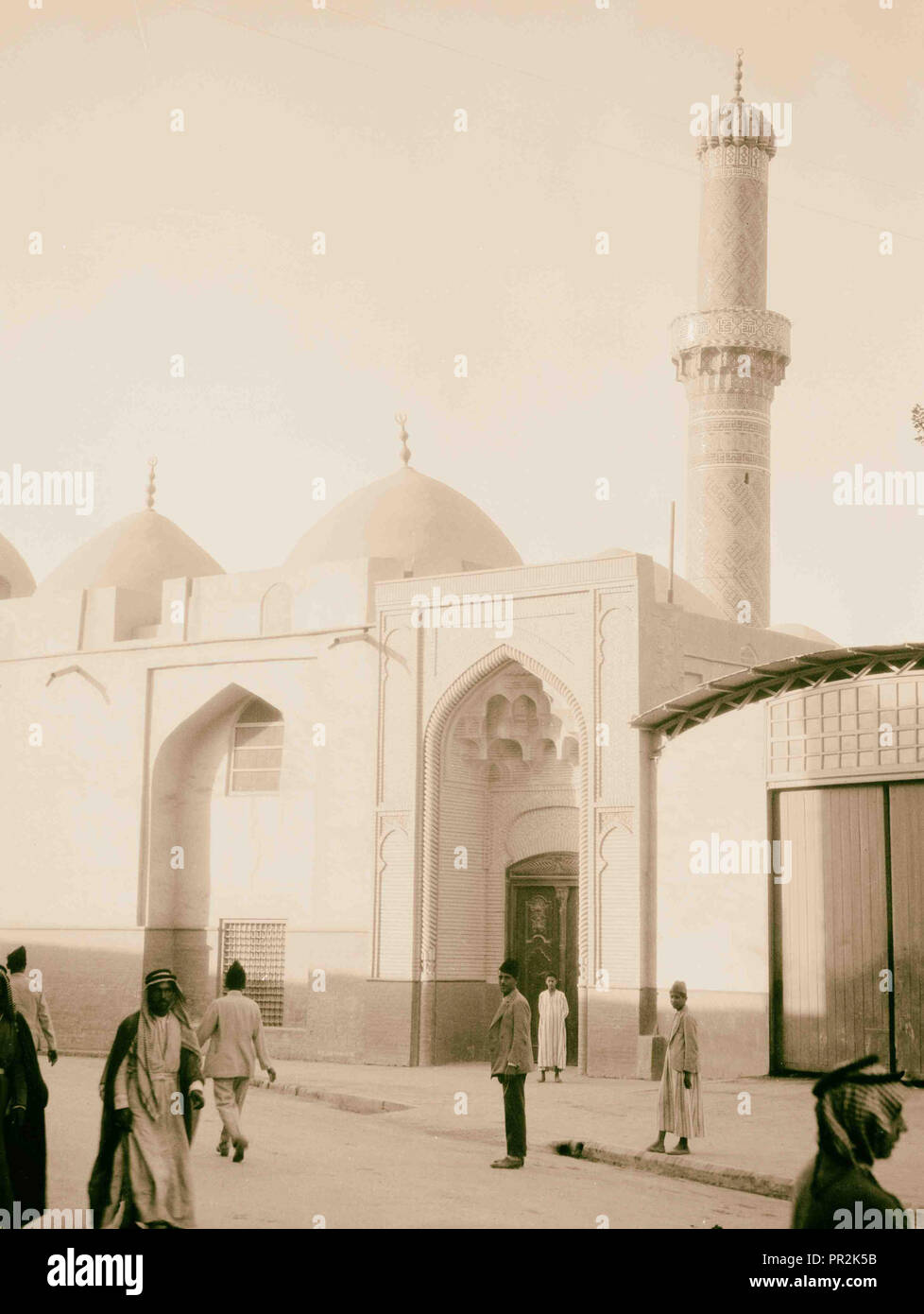 Irak. (Mesopotamien). Bagdad. Ansichten, Straßenszenen, und Typen. Die serai Moschee. 1932, Irak, Bagdad Stockfoto