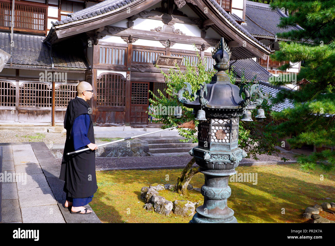 Fuikui/Japan - 19. August 2018: Eihei-ji ist eines der beiden wichtigsten Tempel des Soto Zen Schule des Buddhismus, die größte einzelne Konfession ich Stockfoto