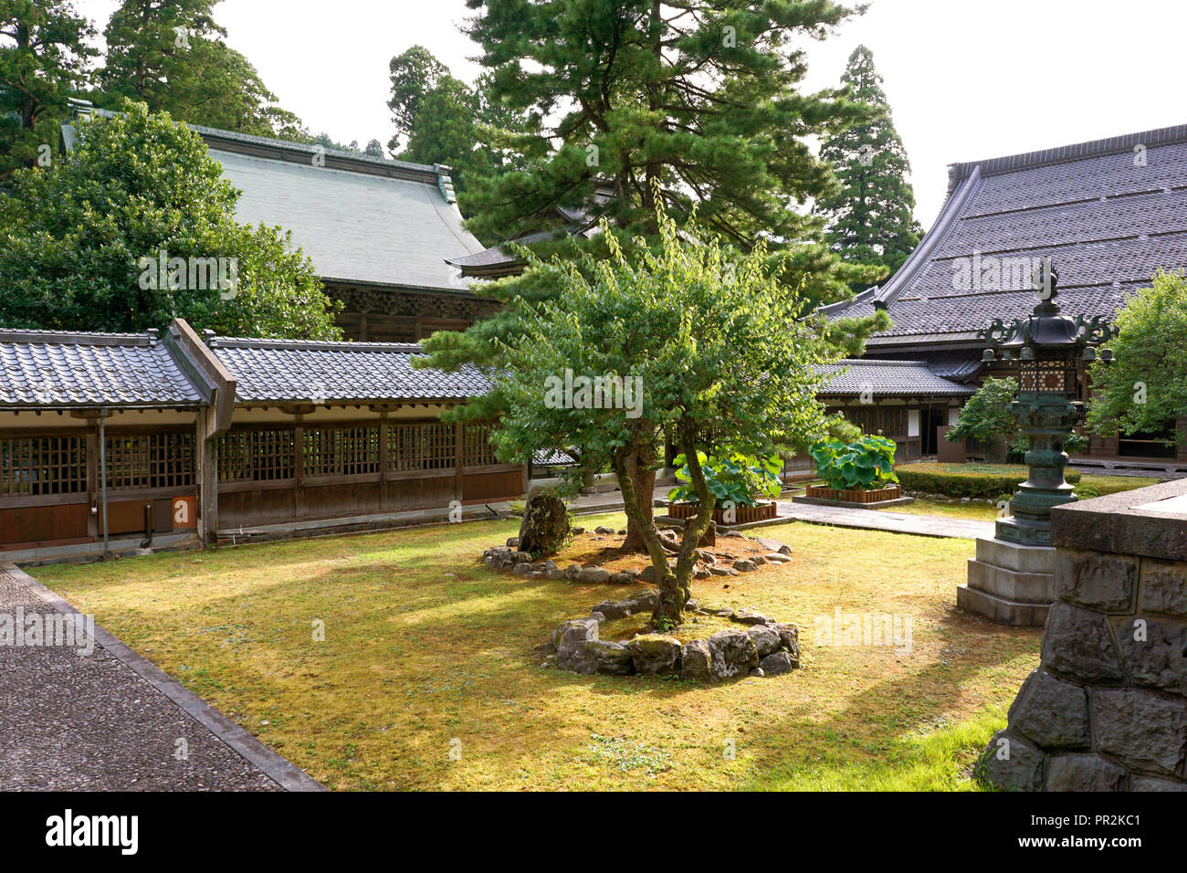 Fuikui/Japan - 19. August 2018: Eihei-ji ist eines der beiden wichtigsten Tempel des Soto Zen Schule des Buddhismus, die größte einzelne Konfession ich Stockfoto