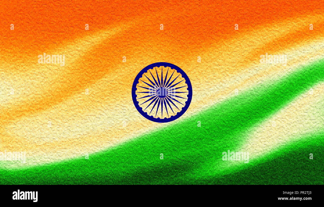 Indische Flagge Hintergrund Stockfoto