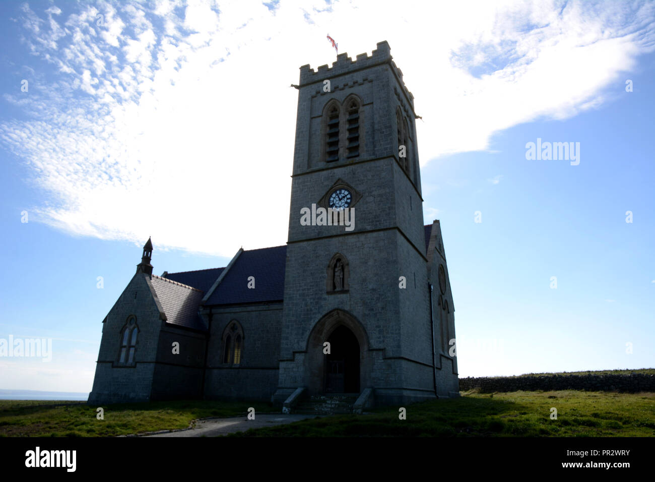 Kirche auf Lundy Island Großbritannien Stockfoto