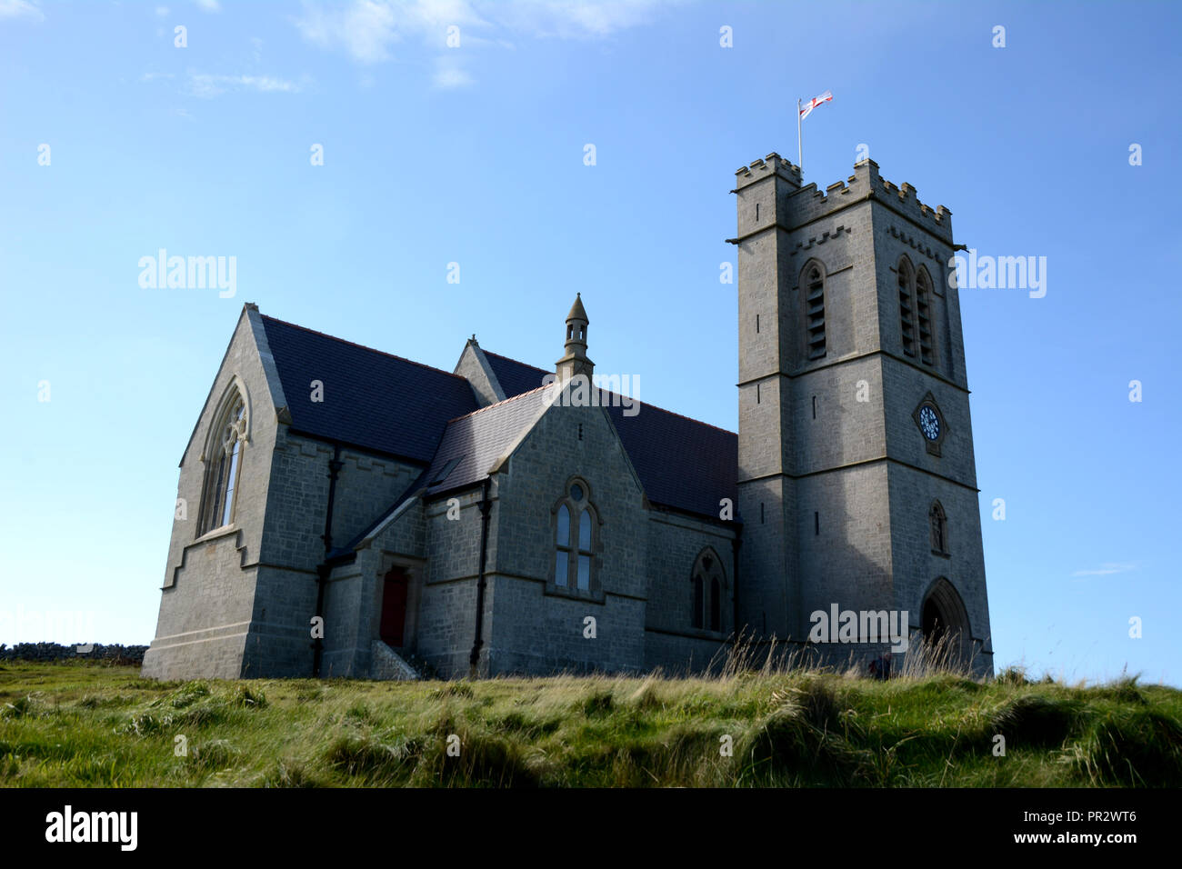 Kirche auf Lundy Island Großbritannien Stockfoto