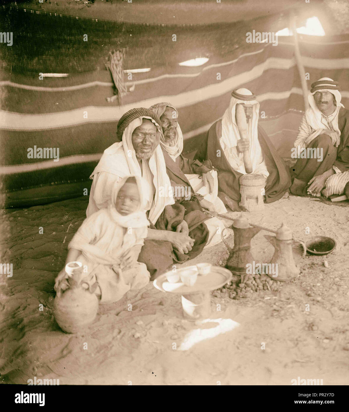 Zelt bei Johannisbrot Mörder Camp. 1898, im Nahen Osten, Israel und/oder Palästina Stockfoto