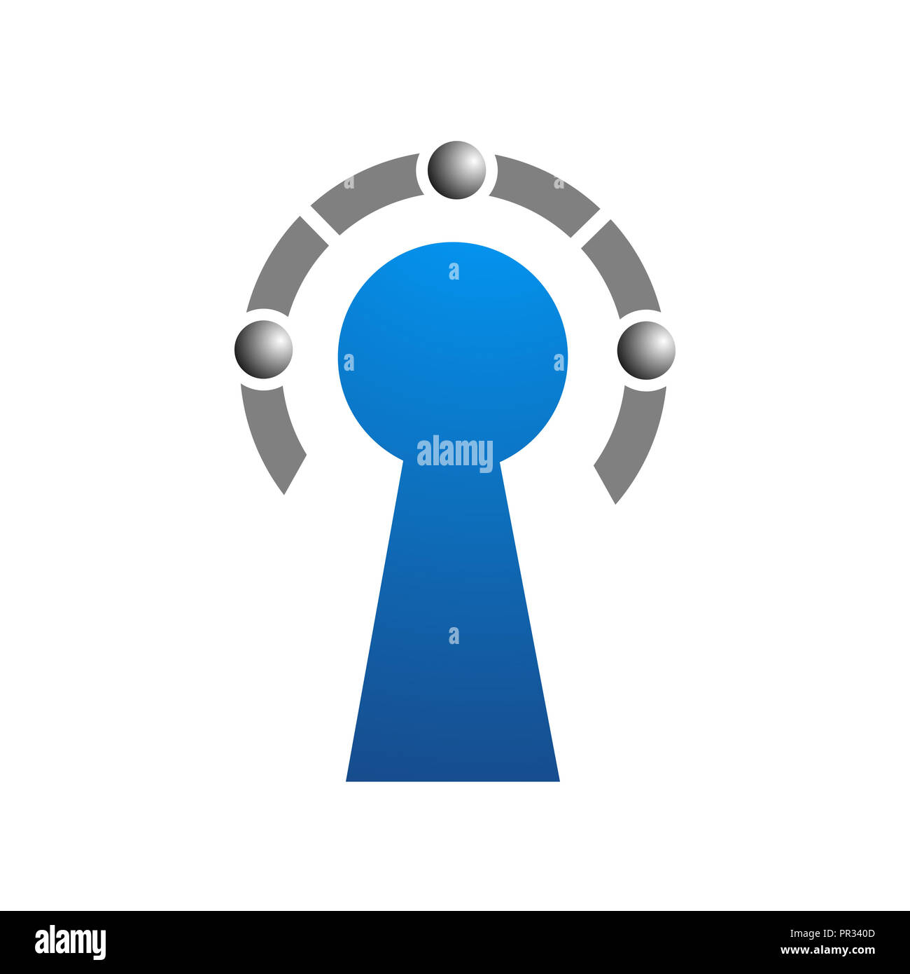 Schlüssel abstrakte Logo template Vector Stockfoto