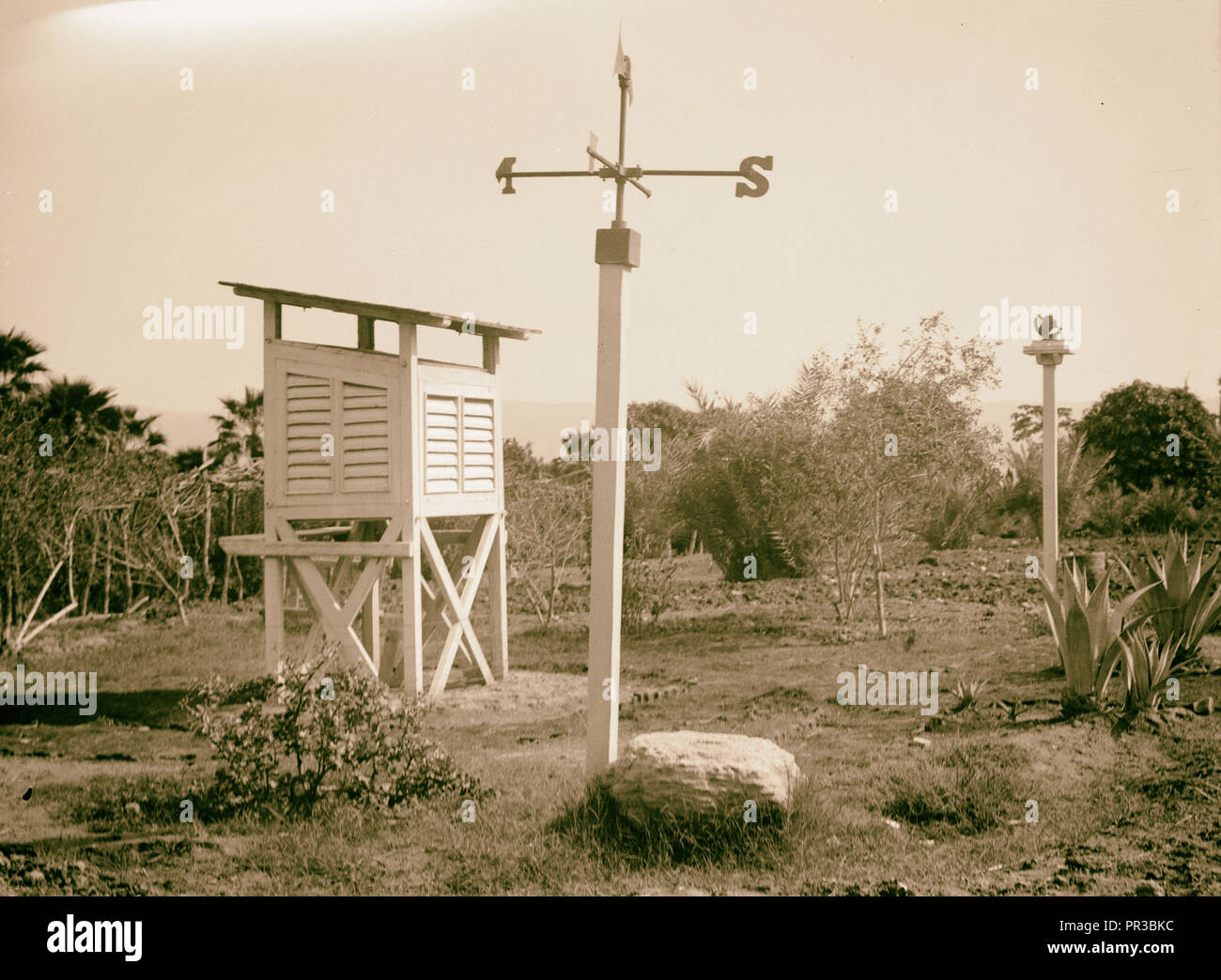 Meteorologischen Station in Jericho. 1934, West Bank, Jericho Stockfoto